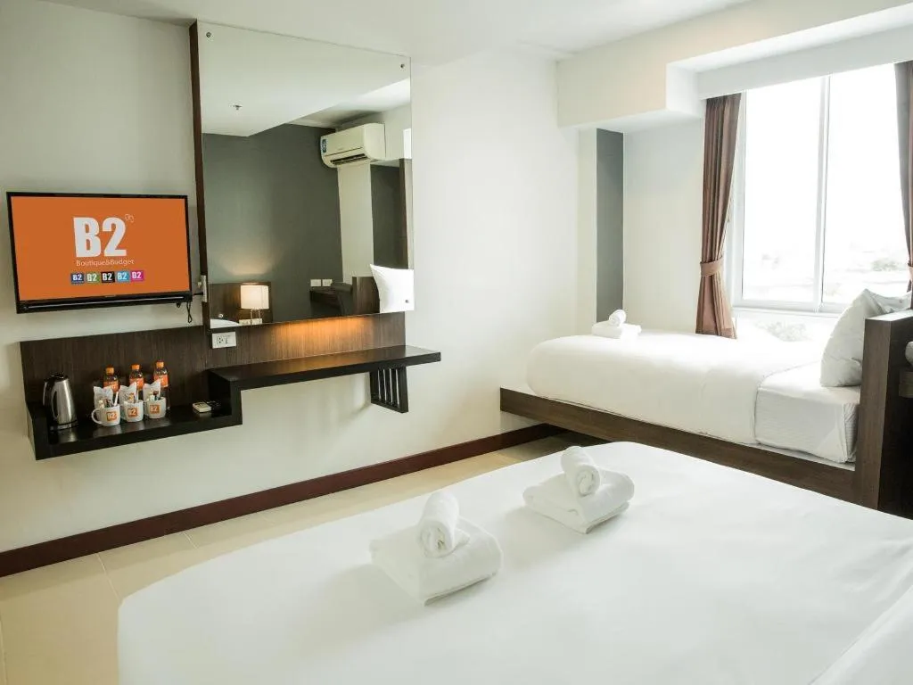 Bed in B2 Hat Yai Rat Uthit Boutique & Budget Hotel