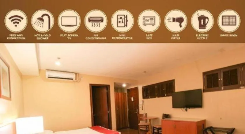 Bed in Hotel Veniz Legarda