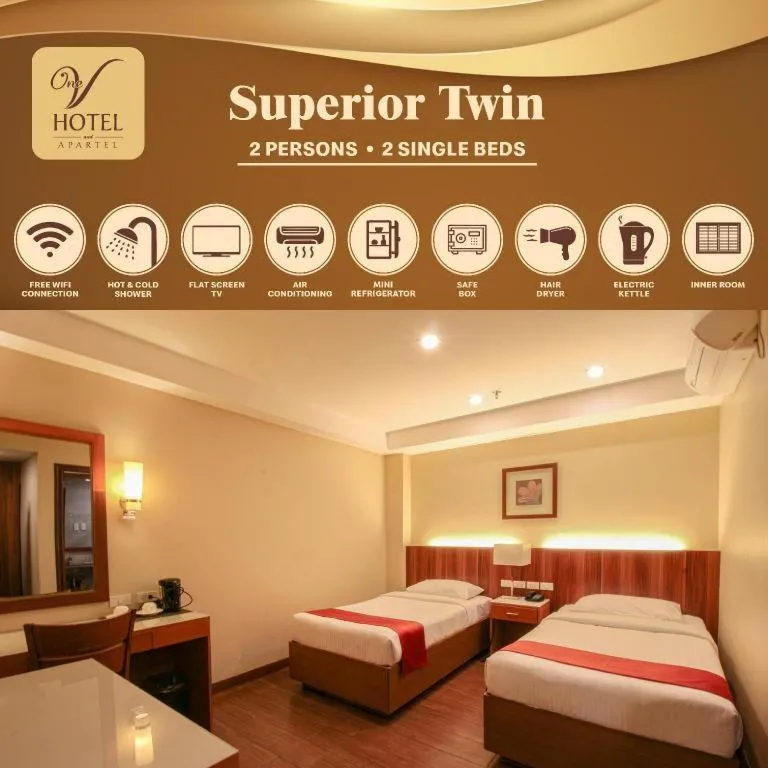 Bed in Hotel Veniz Legarda