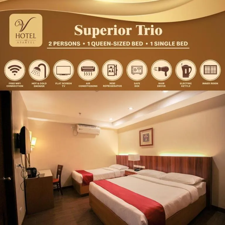 Bed in Hotel Veniz Legarda