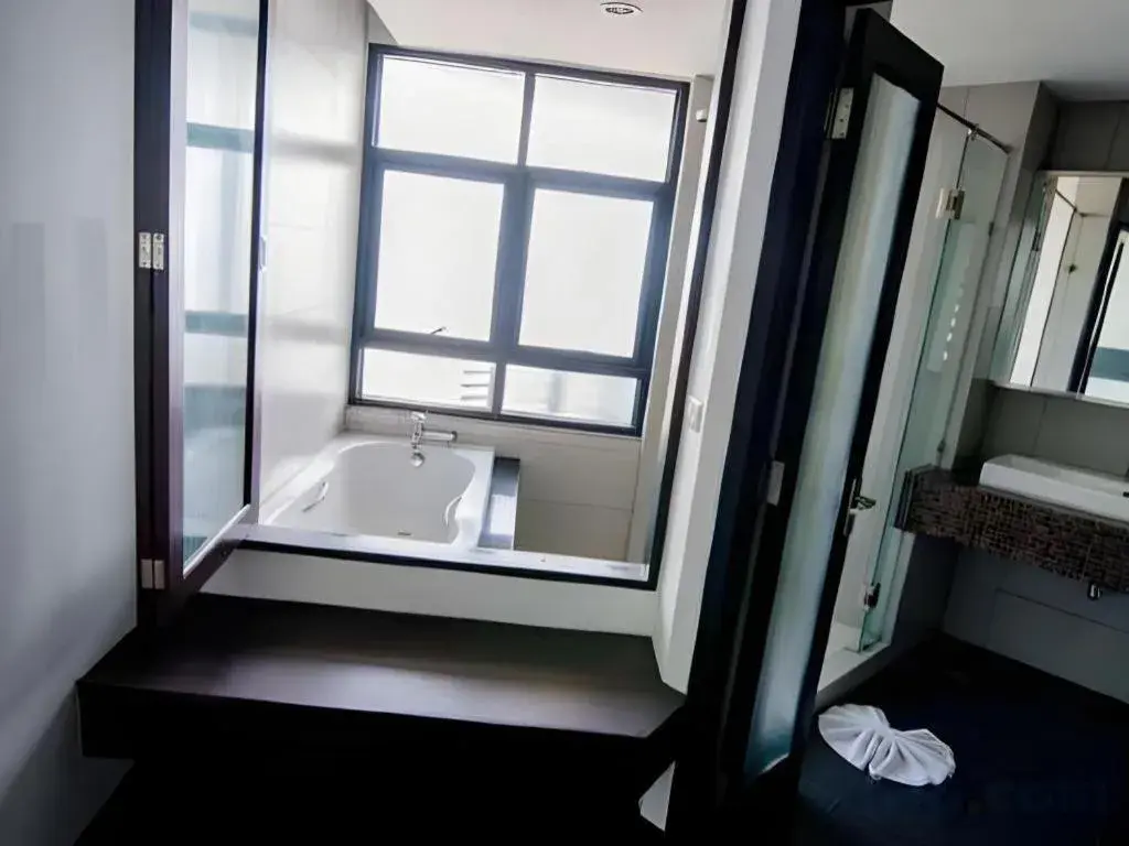 Bed in The Sez Hotel Bangsaen Bed in The Sez Hotel Bangsaen