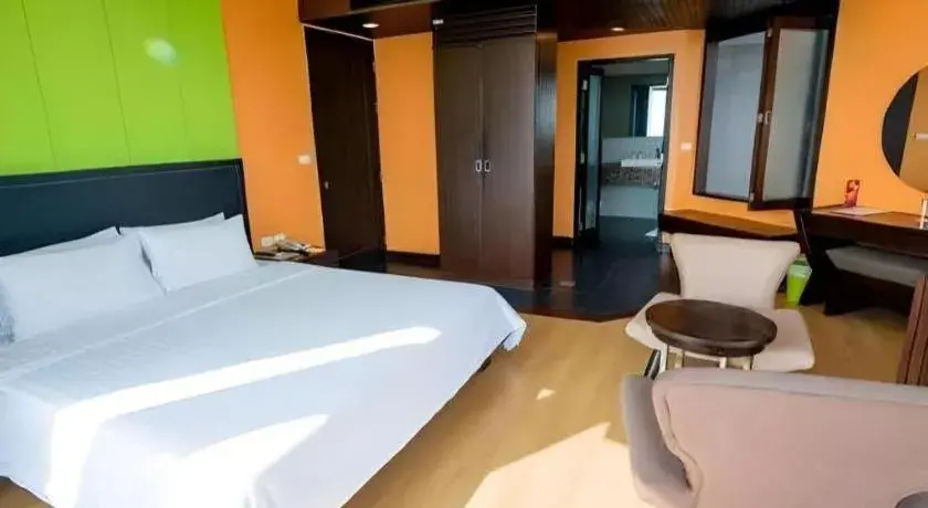 Bed in The Sez Hotel Bangsaen Bed in The Sez Hotel Bangsaen