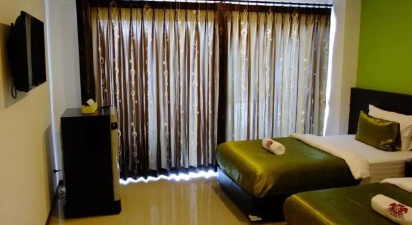 Bed in Chada Veranda Hotel