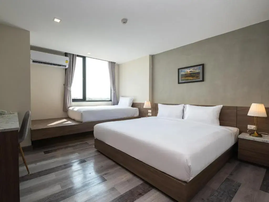 Bed in B2 Korat Premier Hotel Bed in B2 Korat Premier Hotel