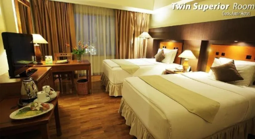 Bed in Oasis Amir Hotel