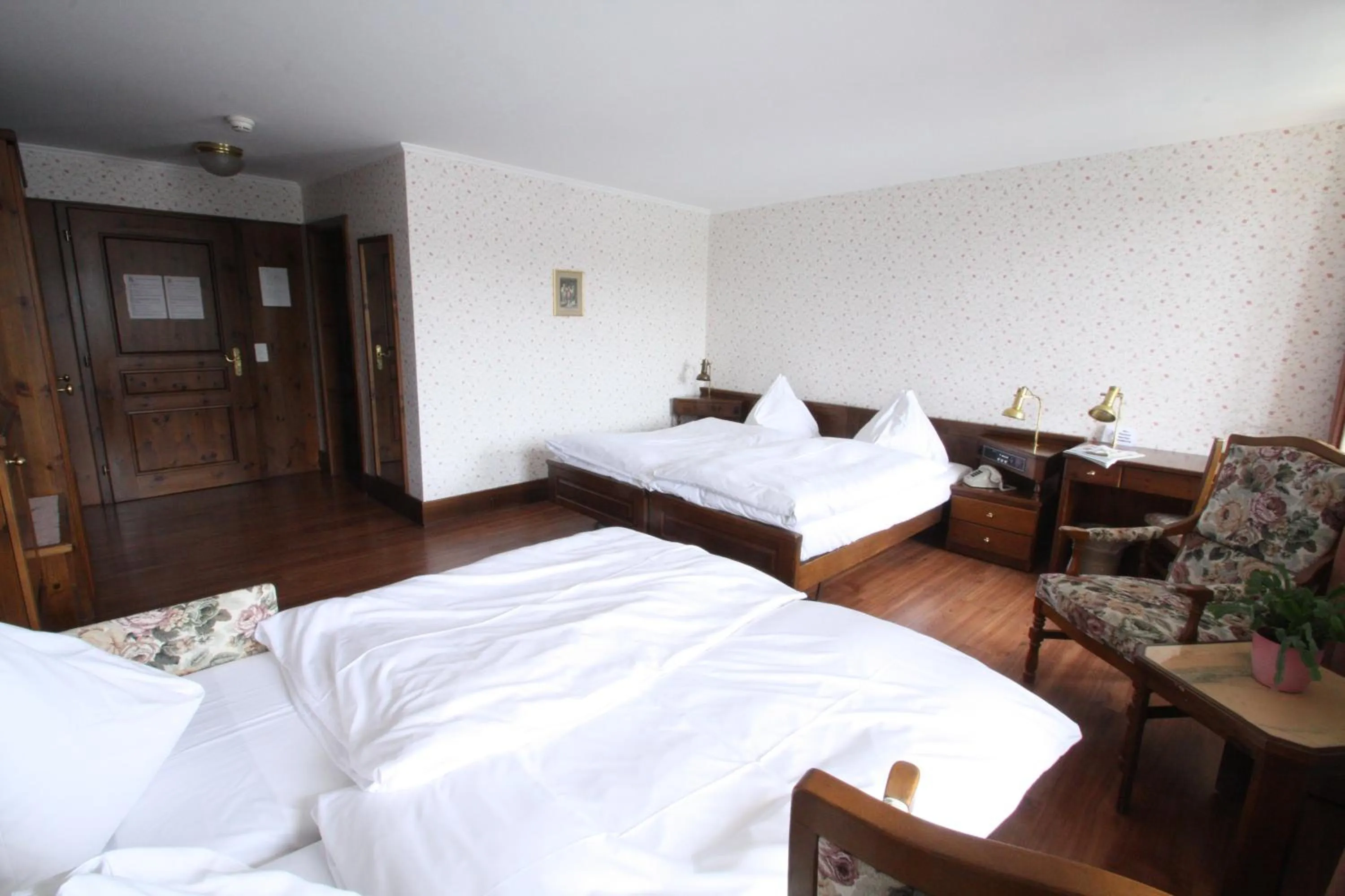 Bed in Hotel Rheinfels