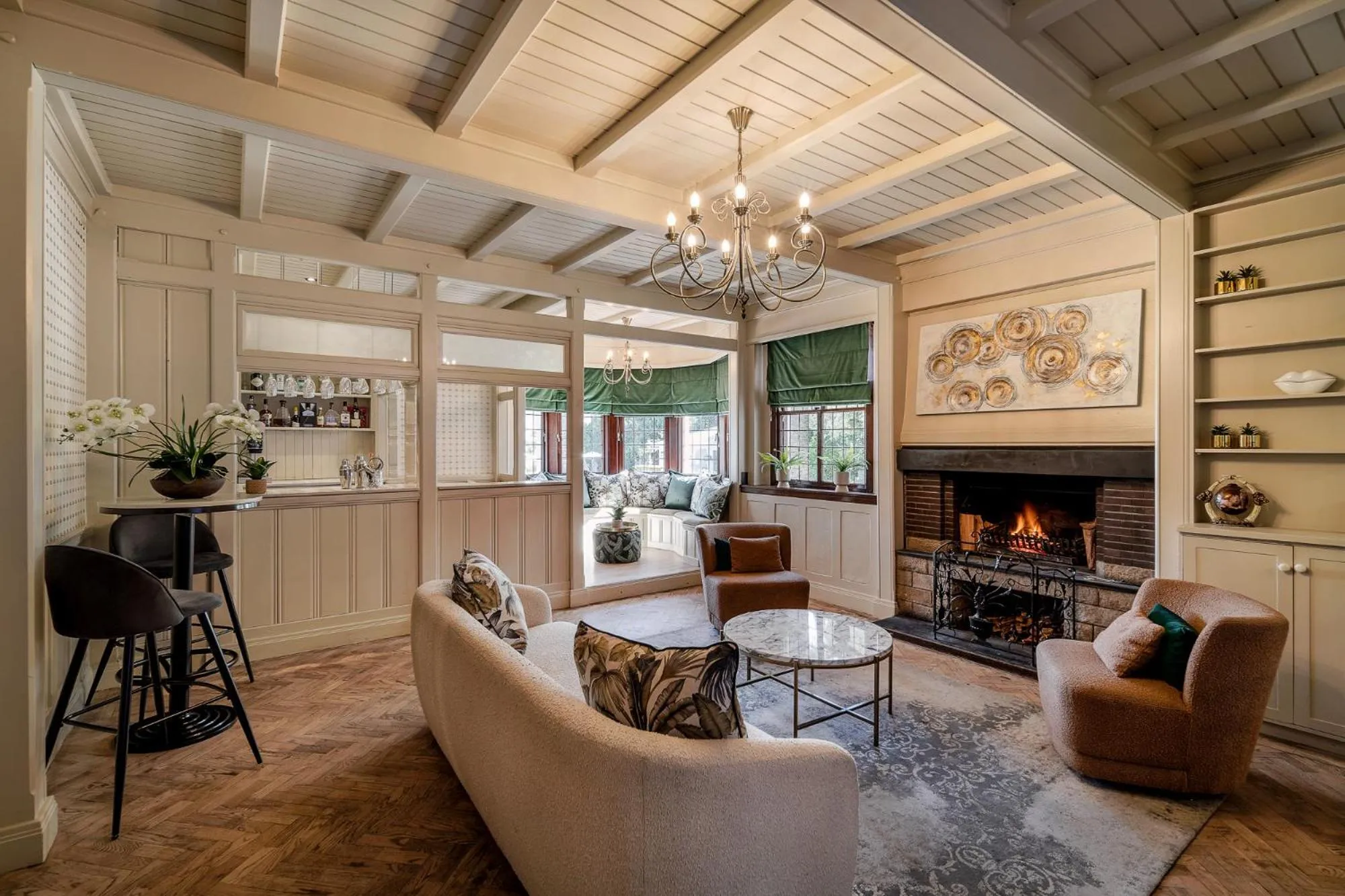 Communal lounge/ TV room in Palm House Boutique Hotel and Spa