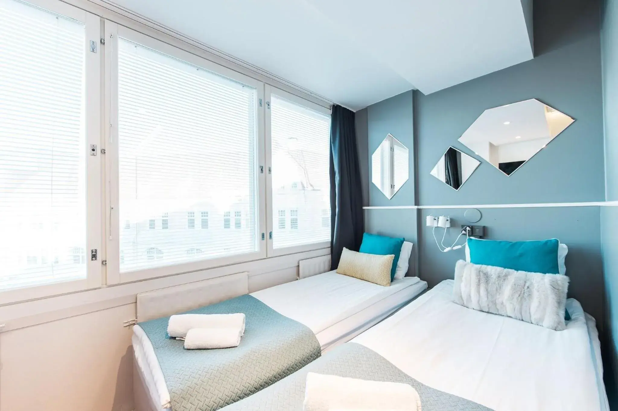 Bedroom, Bed in Forenom Aparthotel Helsinki Kamppi - contactless check-in Bedroom, Bed in Forenom Aparthotel Helsinki Kamppi - contactless check-in