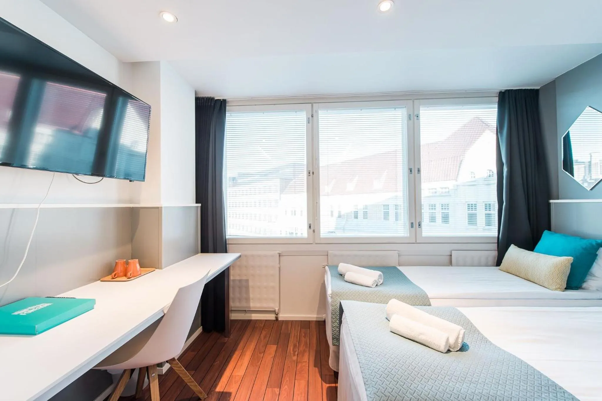 Bedroom, Bed in Forenom Aparthotel Helsinki Kamppi - contactless check-in