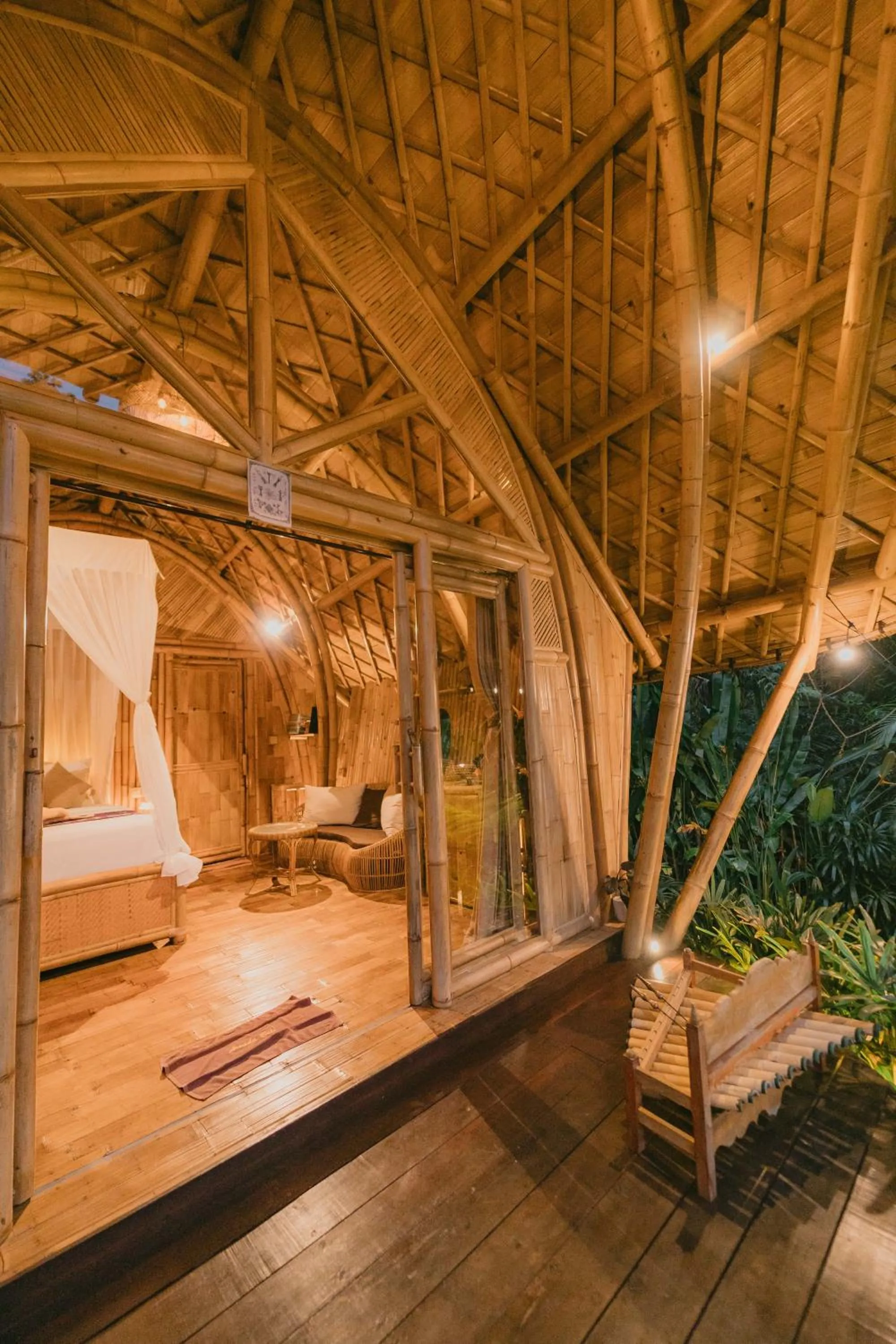 Patio in Arcada Bali Bamboo House