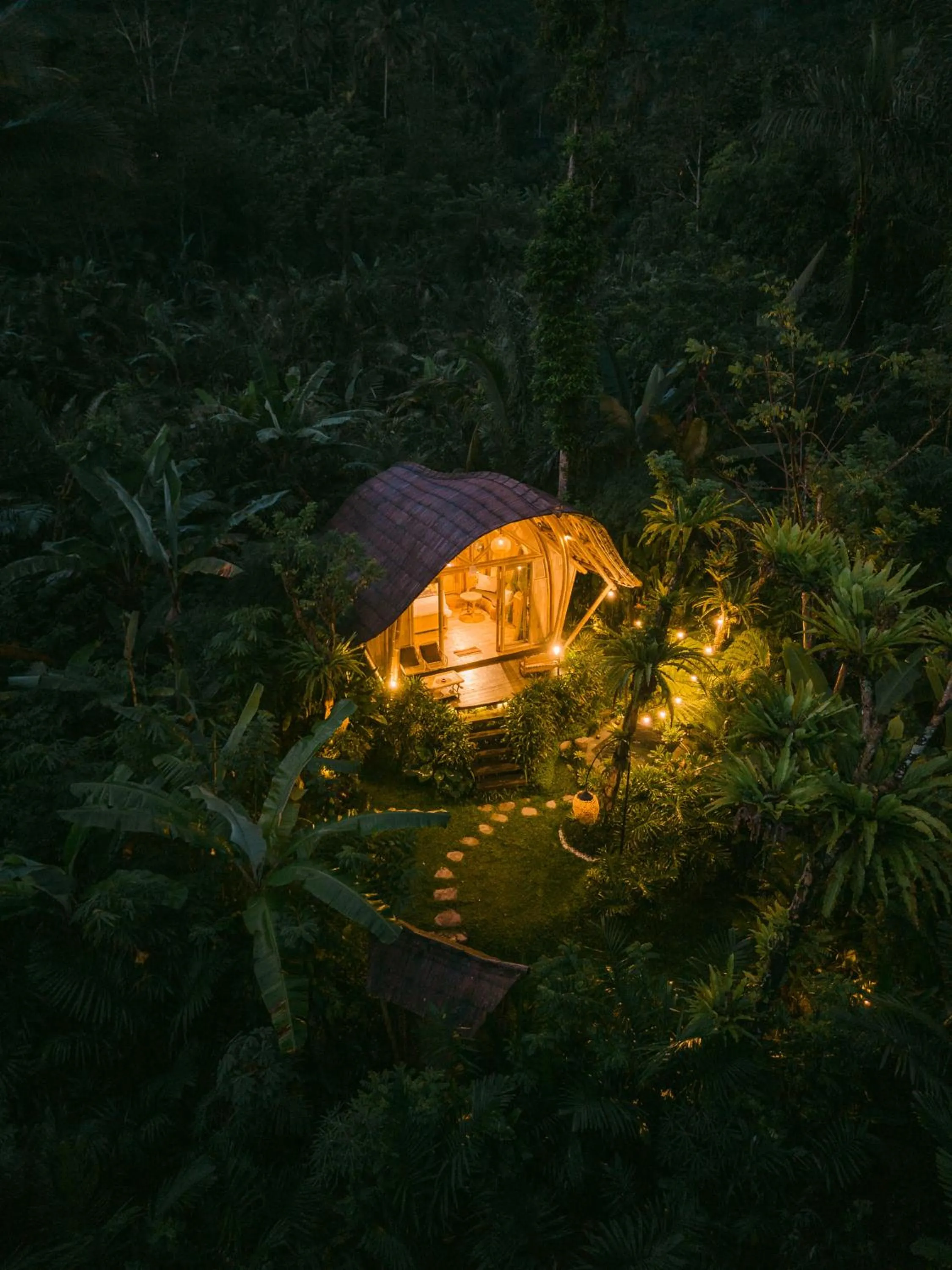 Night in Arcada Bali Bamboo House