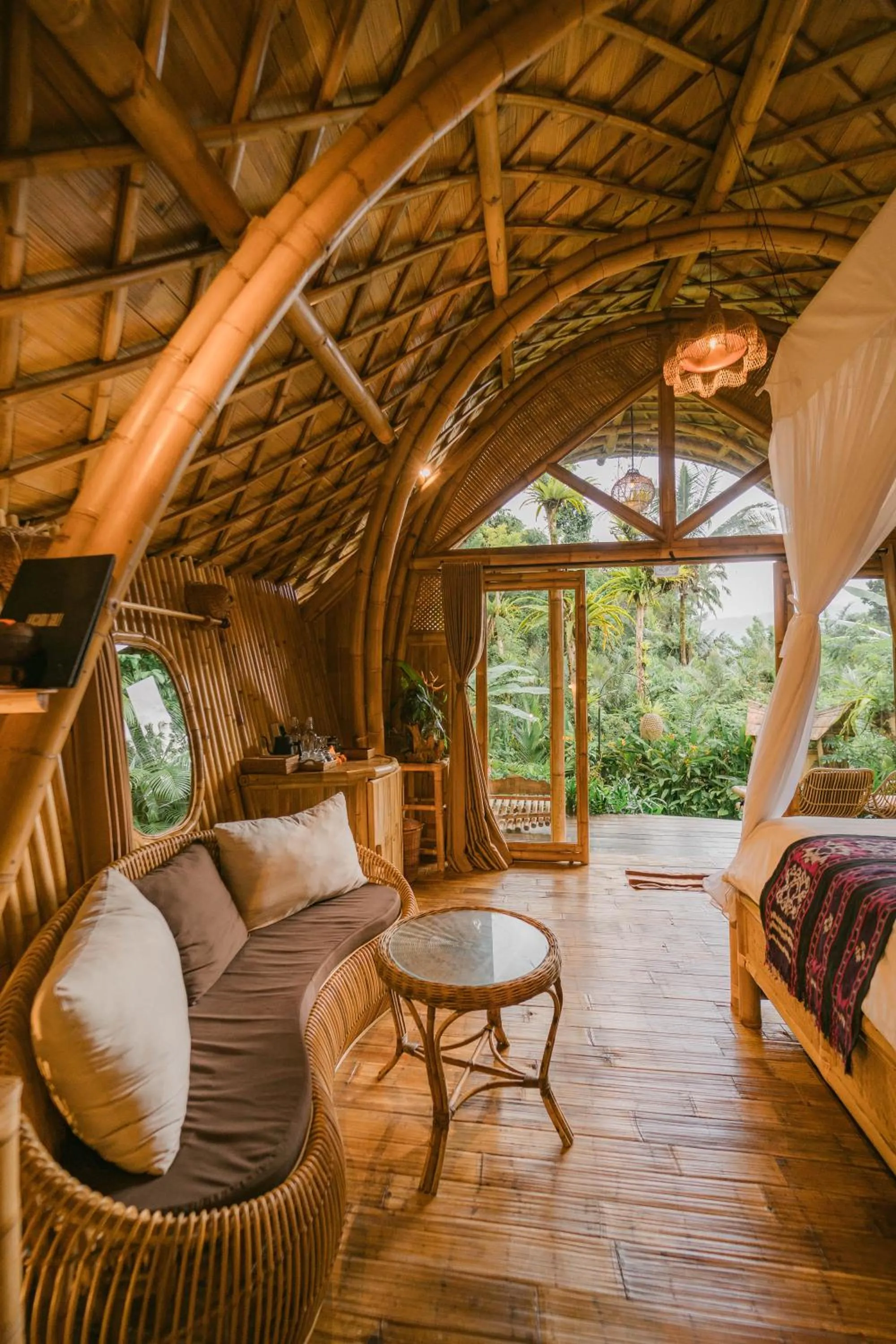 Patio in Arcada Bali Bamboo House