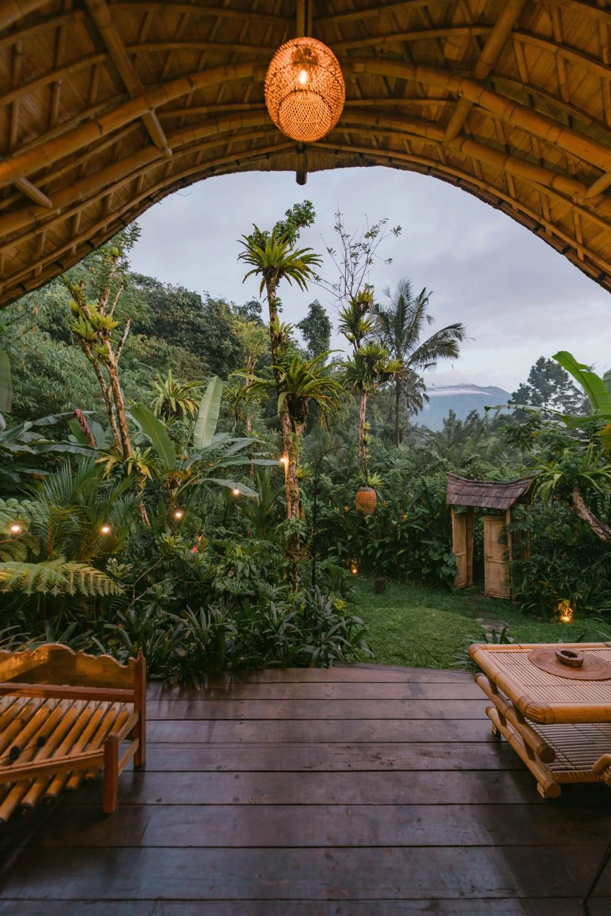 Patio in Arcada Bali Bamboo House