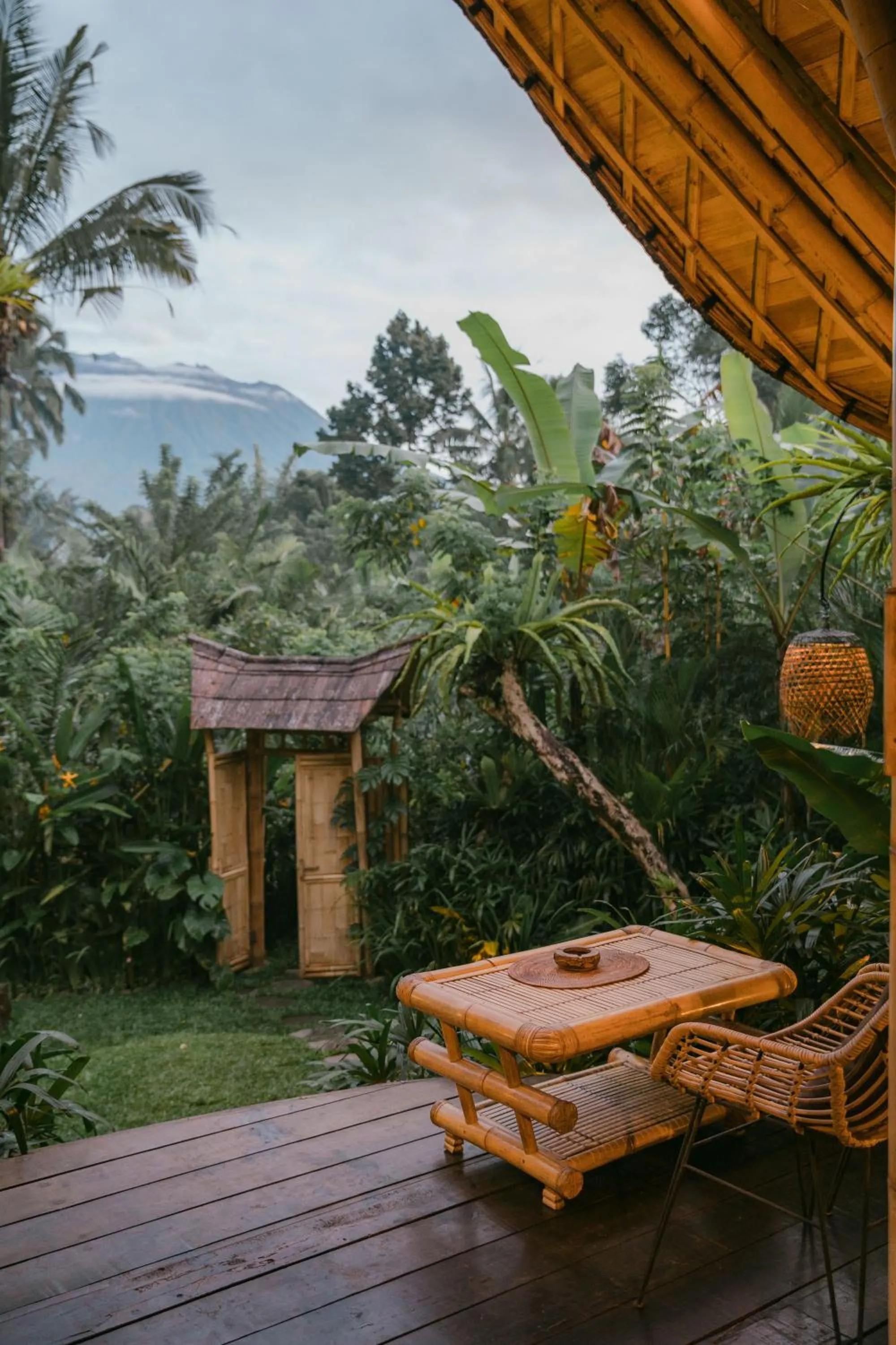 Patio in Arcada Bali Bamboo House