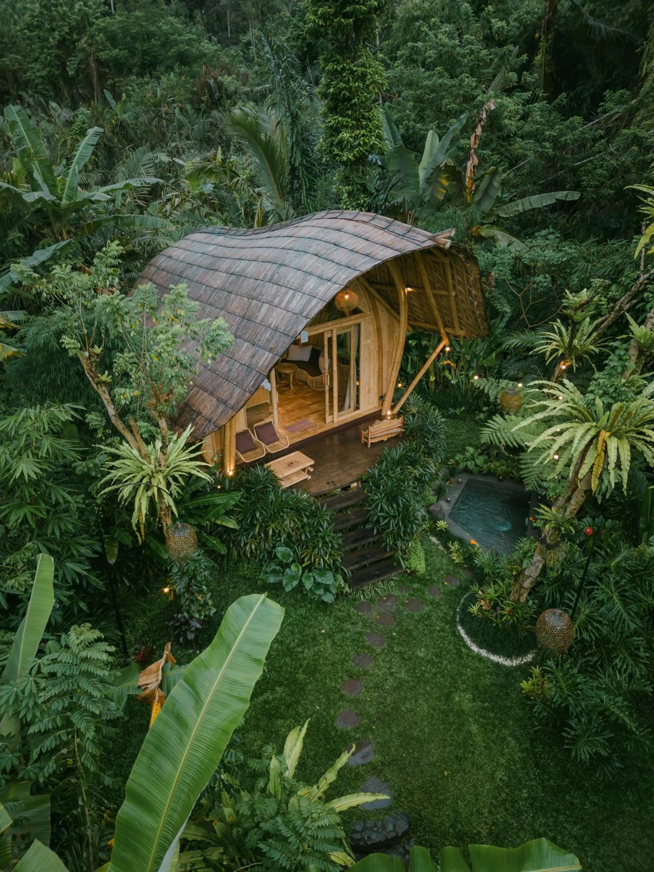 Property building in Arcada Bali Bamboo House