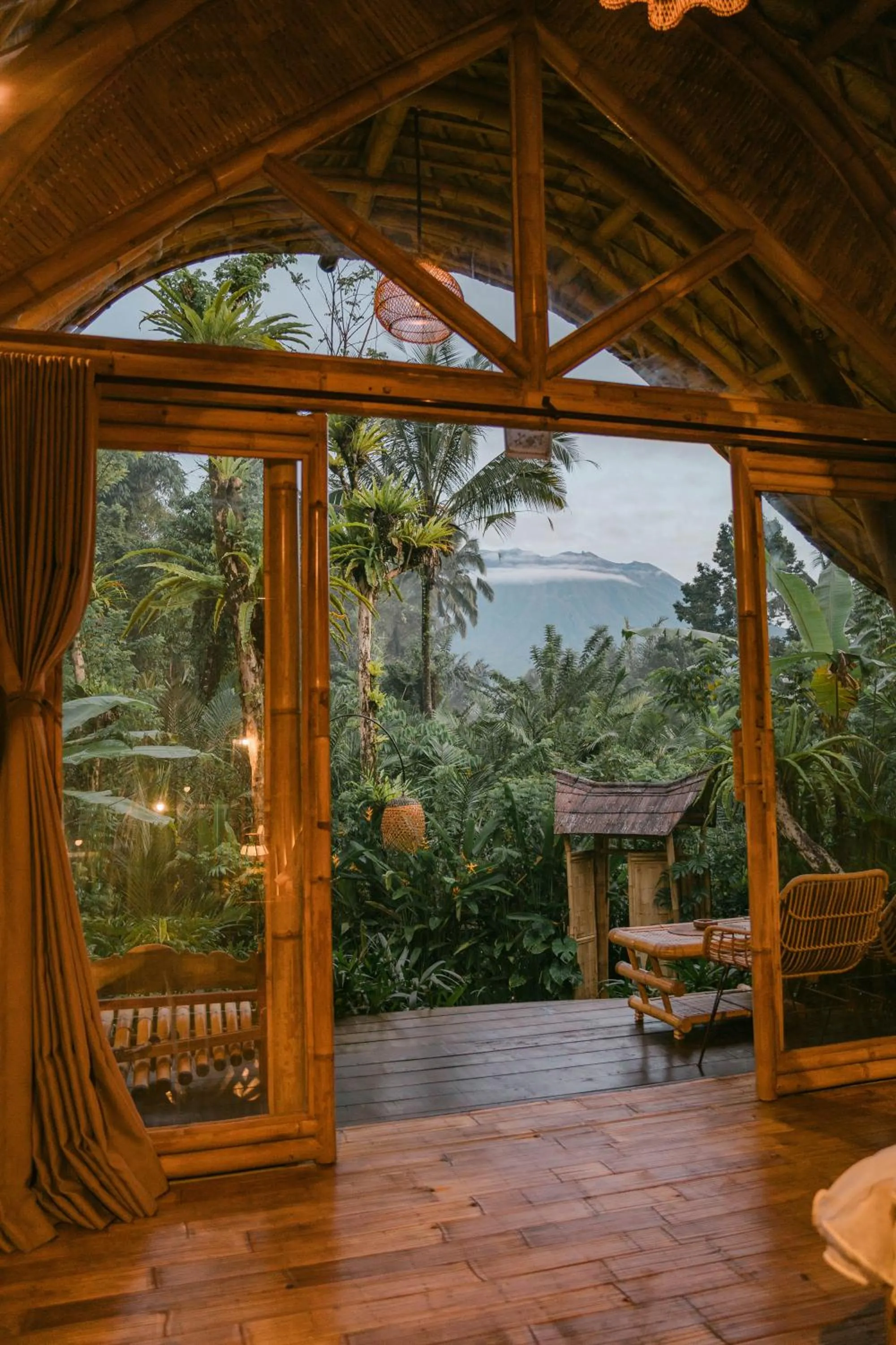 Patio in Arcada Bali Bamboo House