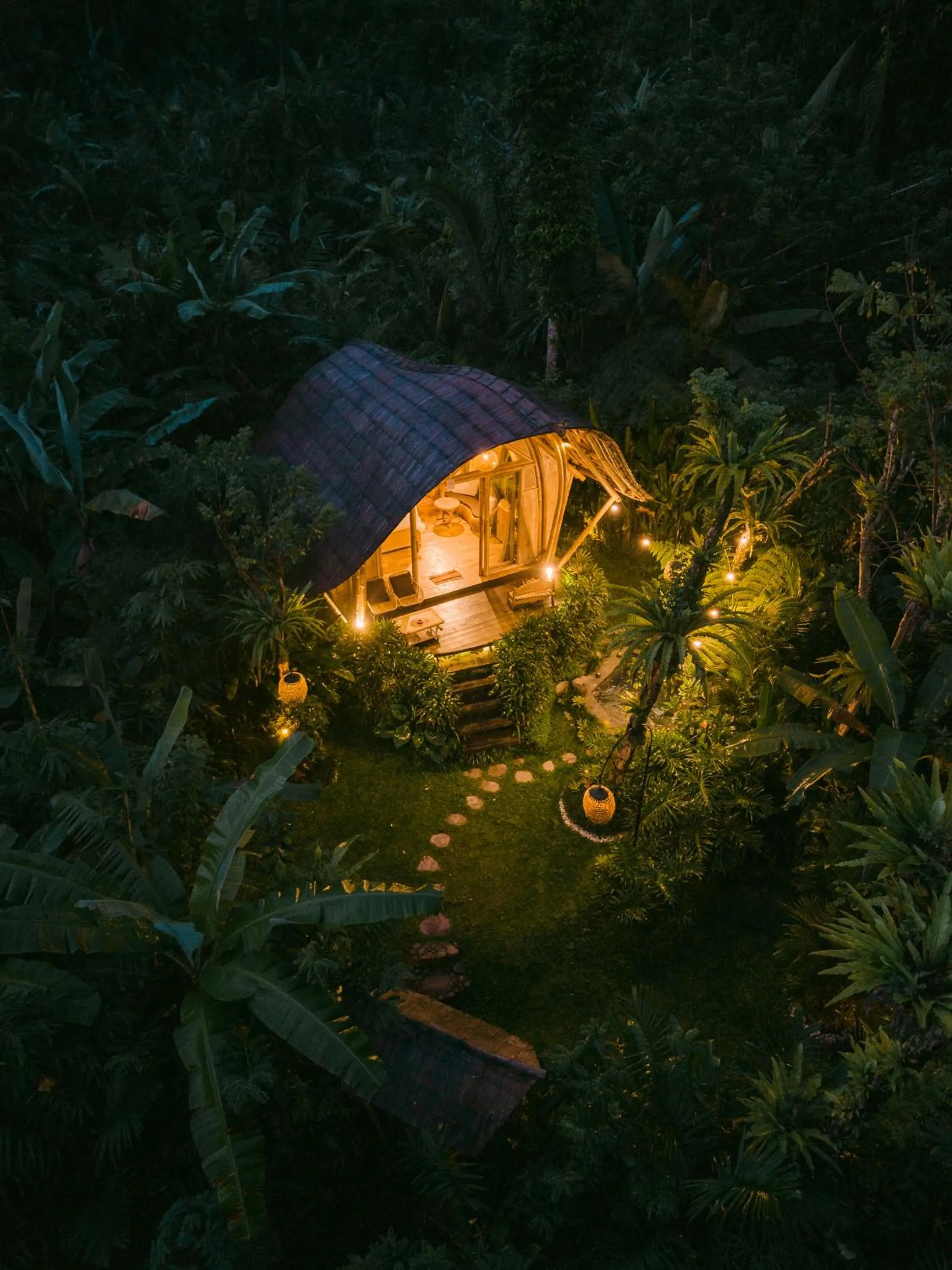 Night in Arcada Bali Bamboo House