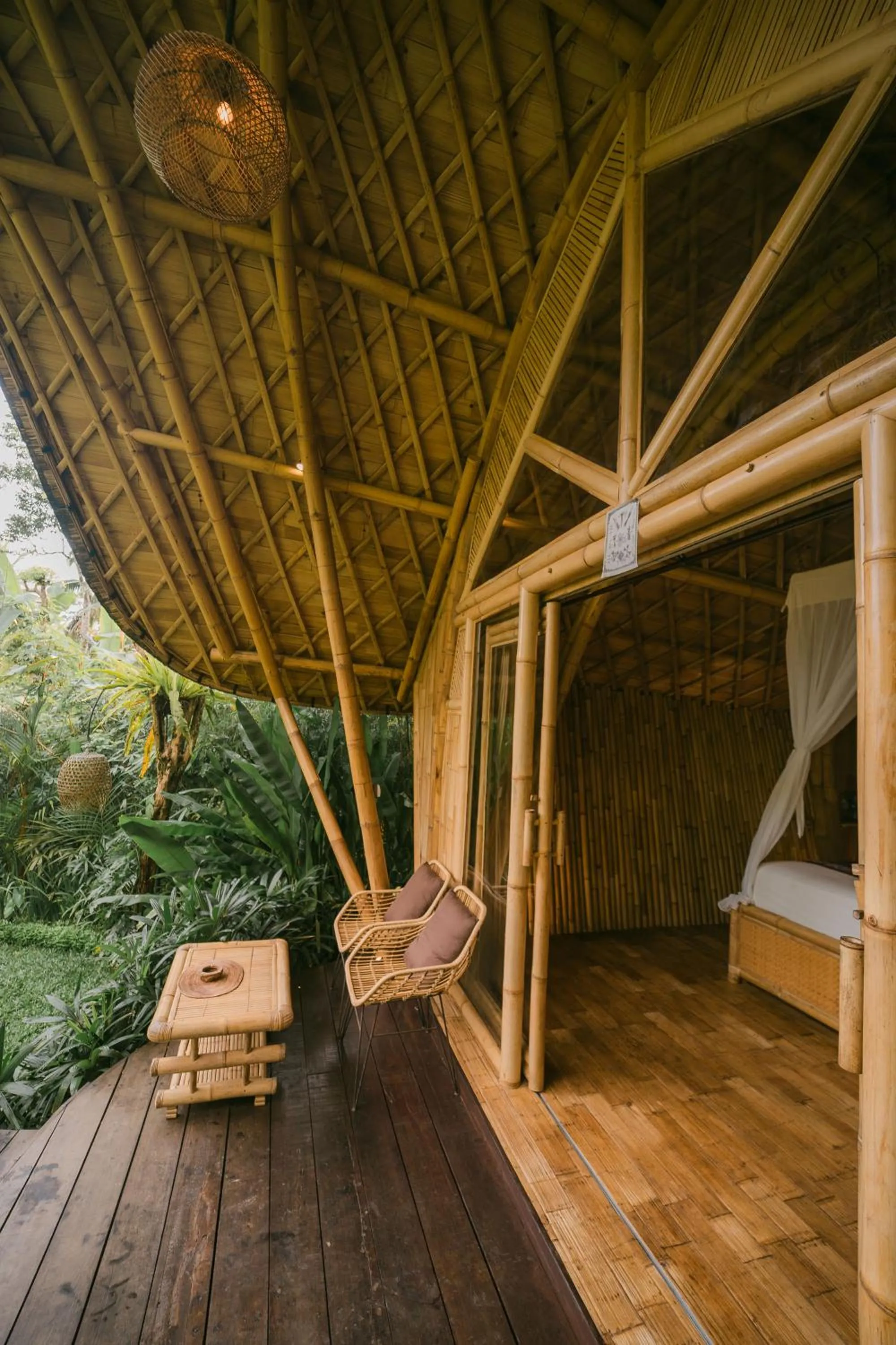 Patio in Arcada Bali Bamboo House