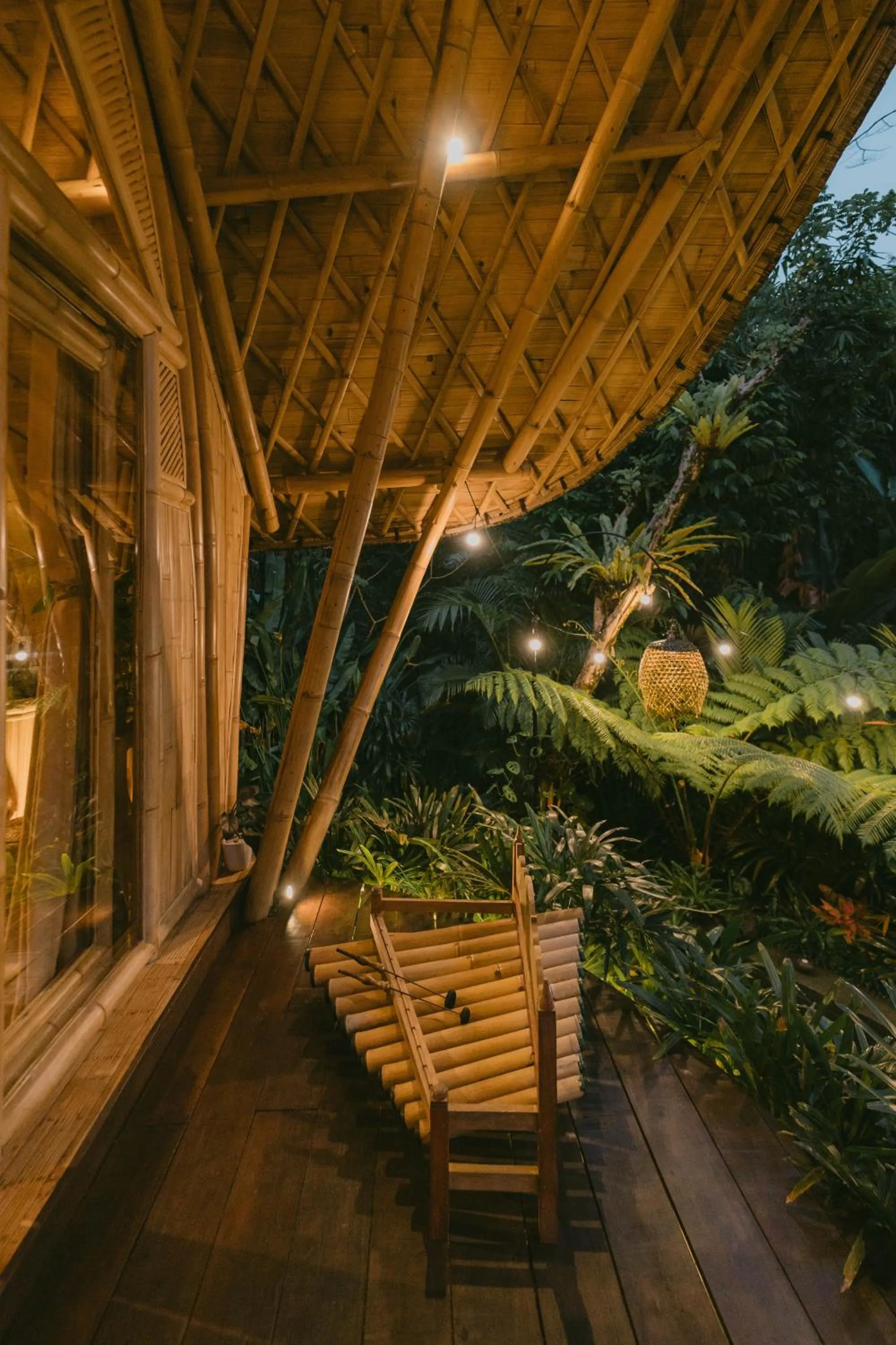 Patio in Arcada Bali Bamboo House