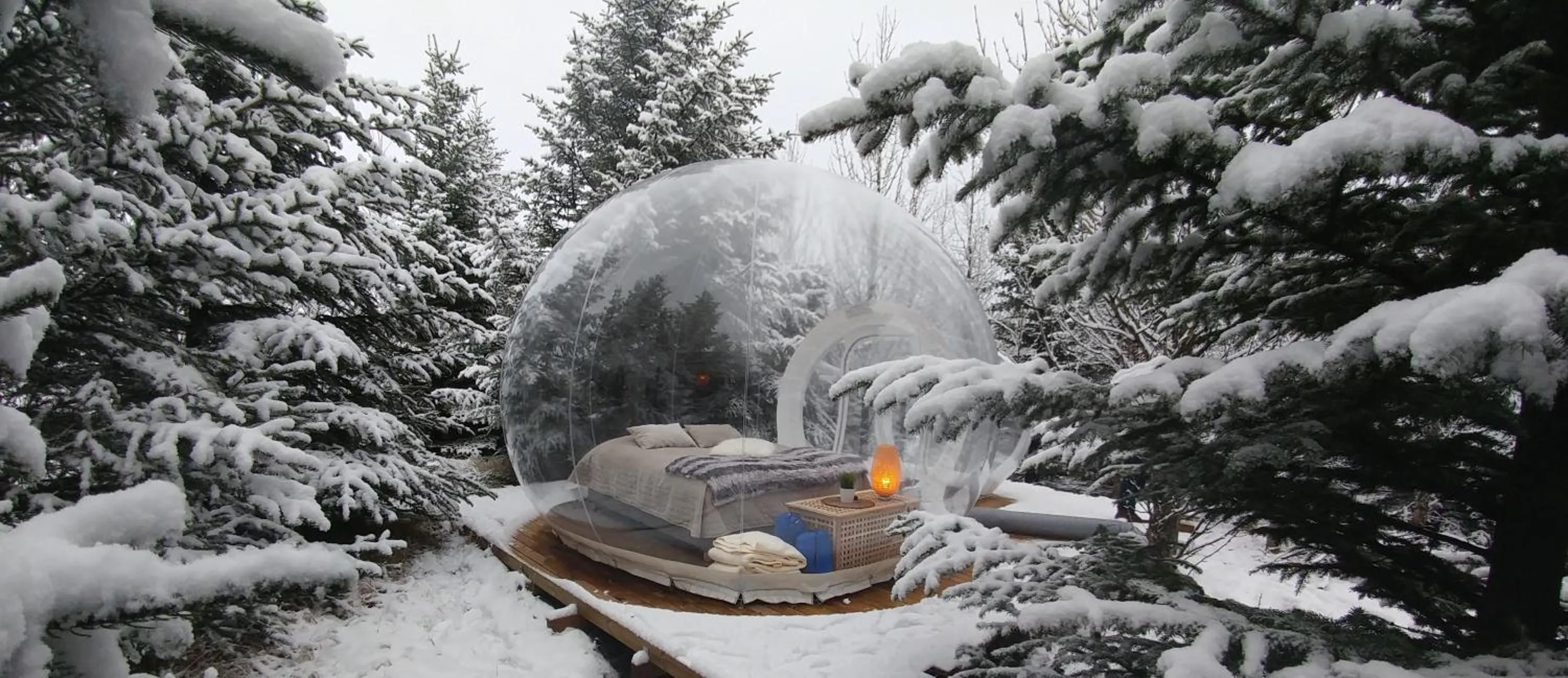 Natural landscape in Buubble Hotel - Ölvisholt