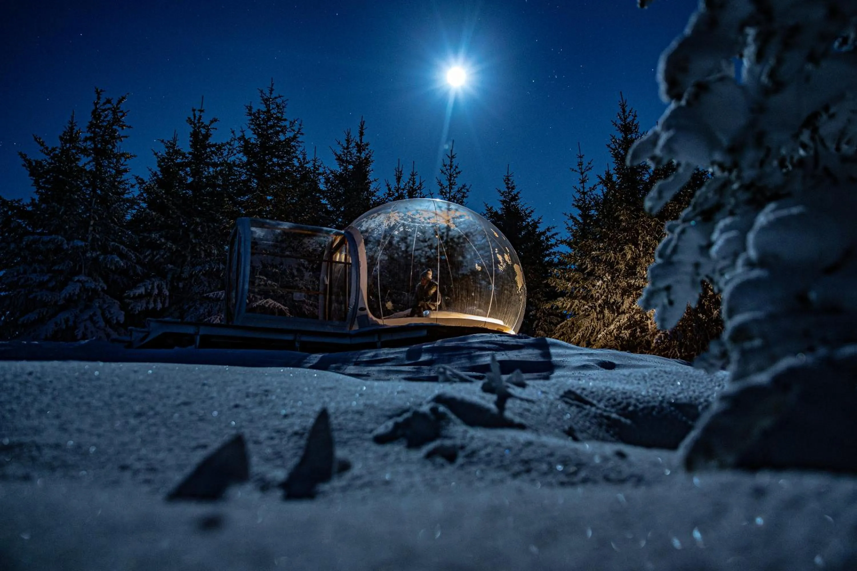 Natural landscape in Buubble Hotel - Ölvisholt