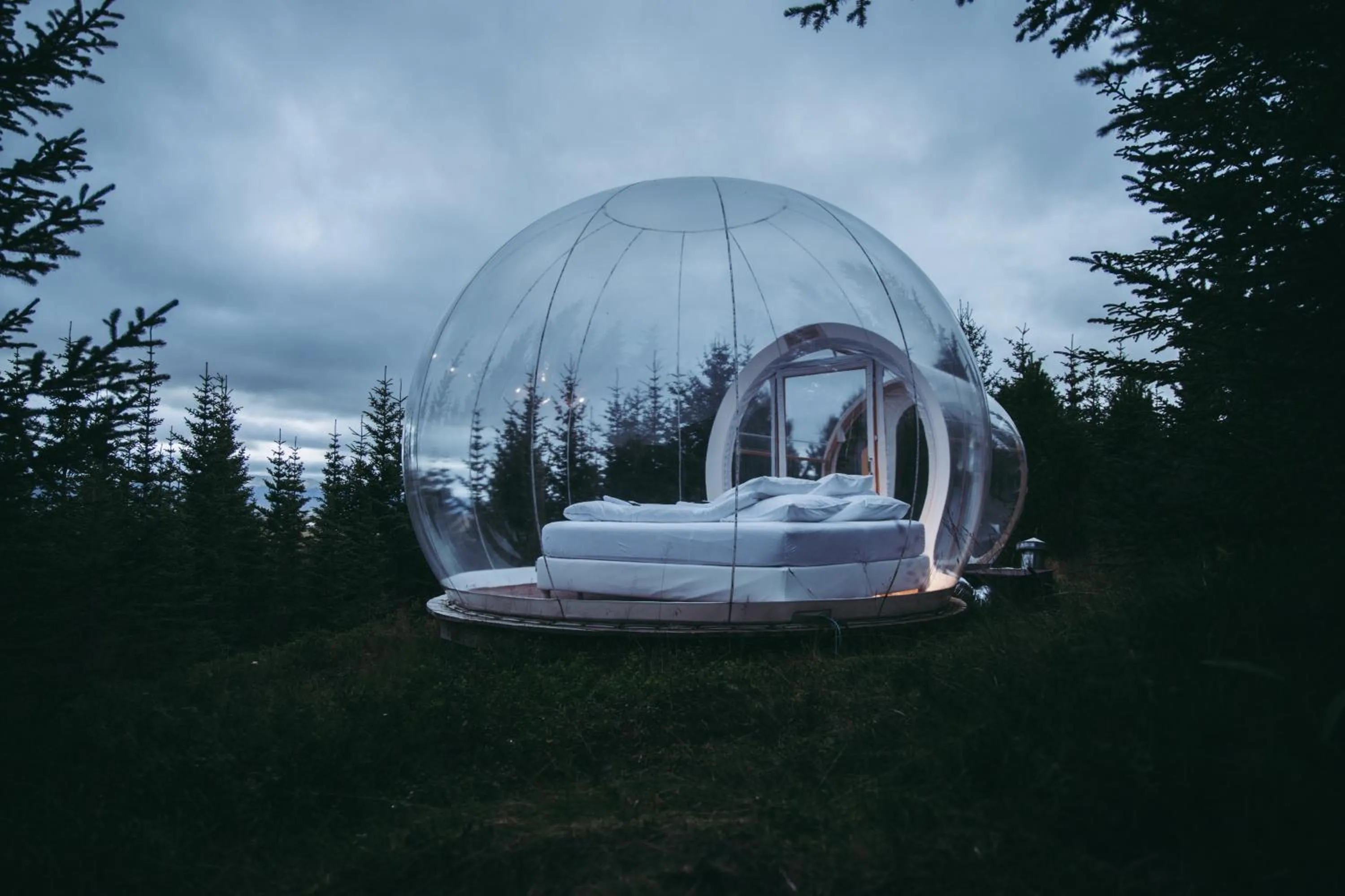 Natural landscape in Buubble Hotel - Ölvisholt