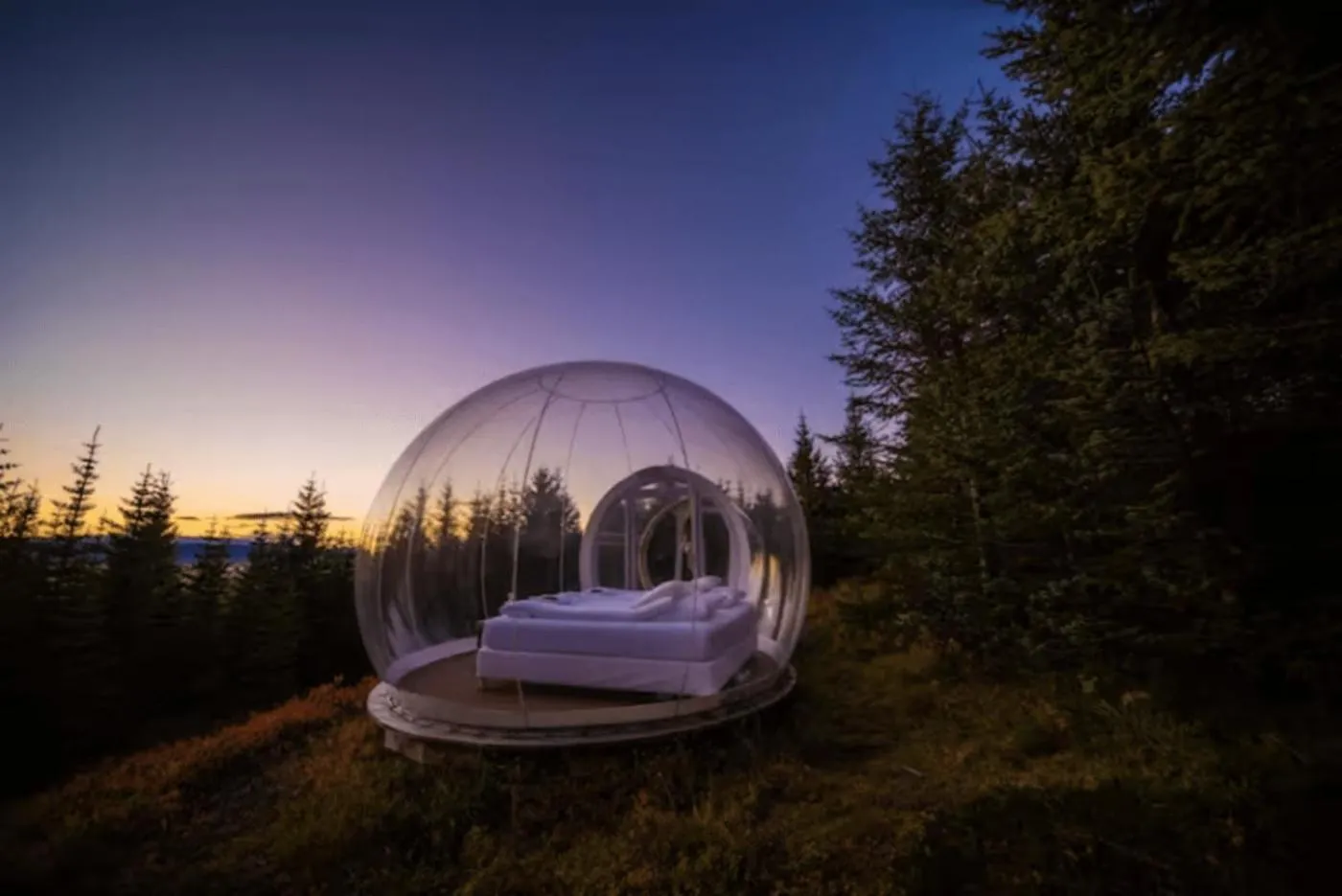 Bedroom in Buubble Hotel - Ölvisholt