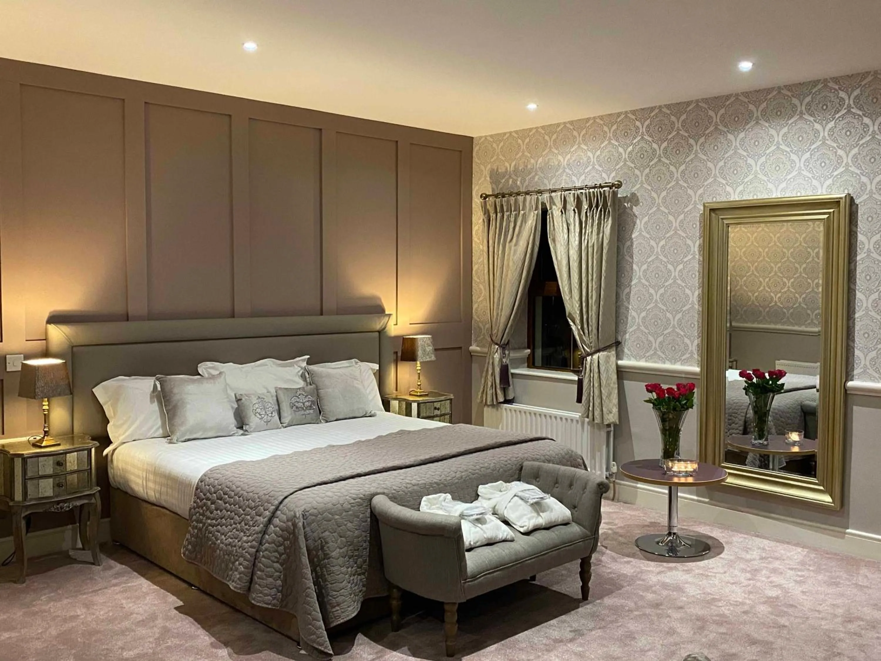 Decorative detail, Bed in Ballyliffin TownHouse Boutique Hotel