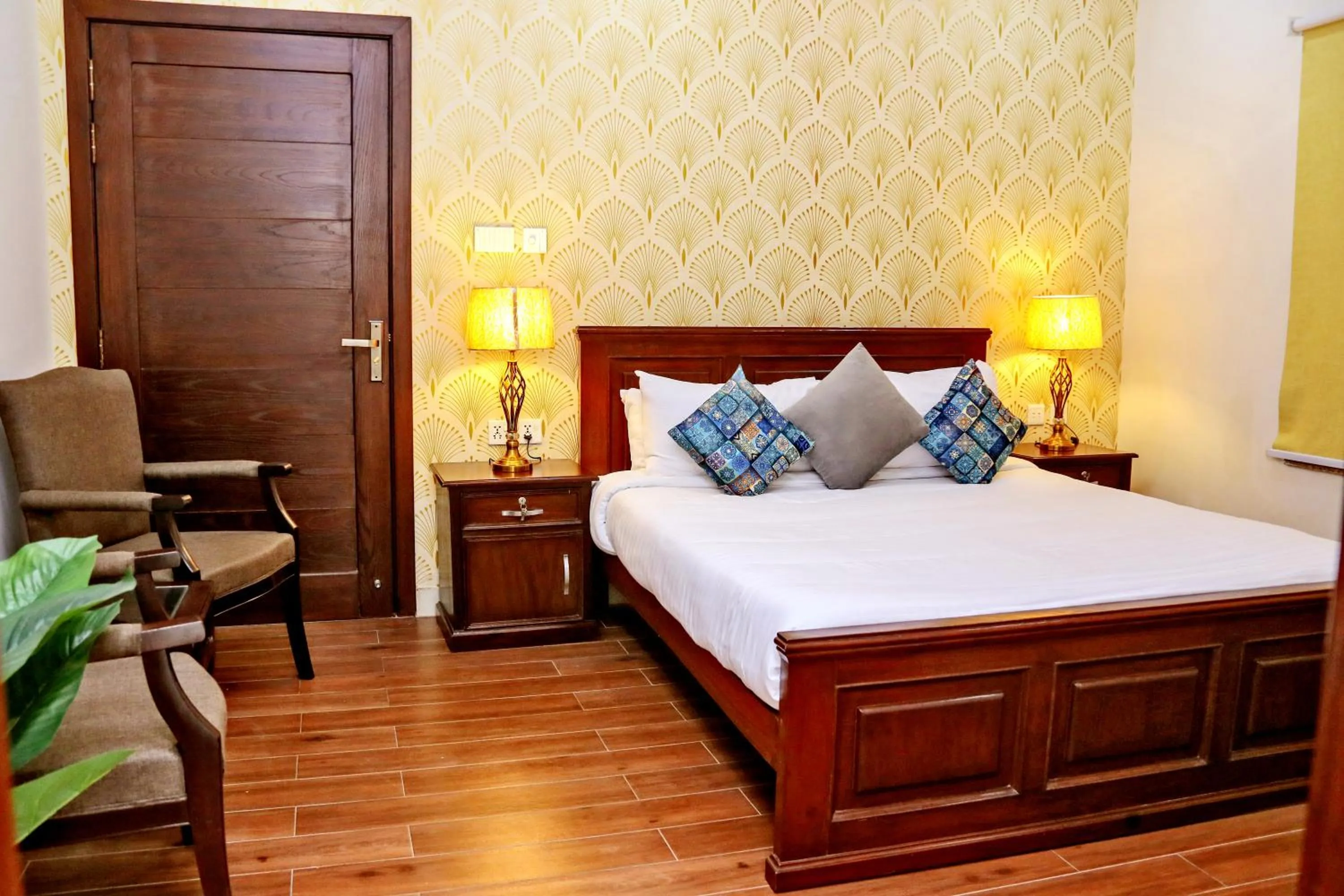 Bed in Gulberg Suites