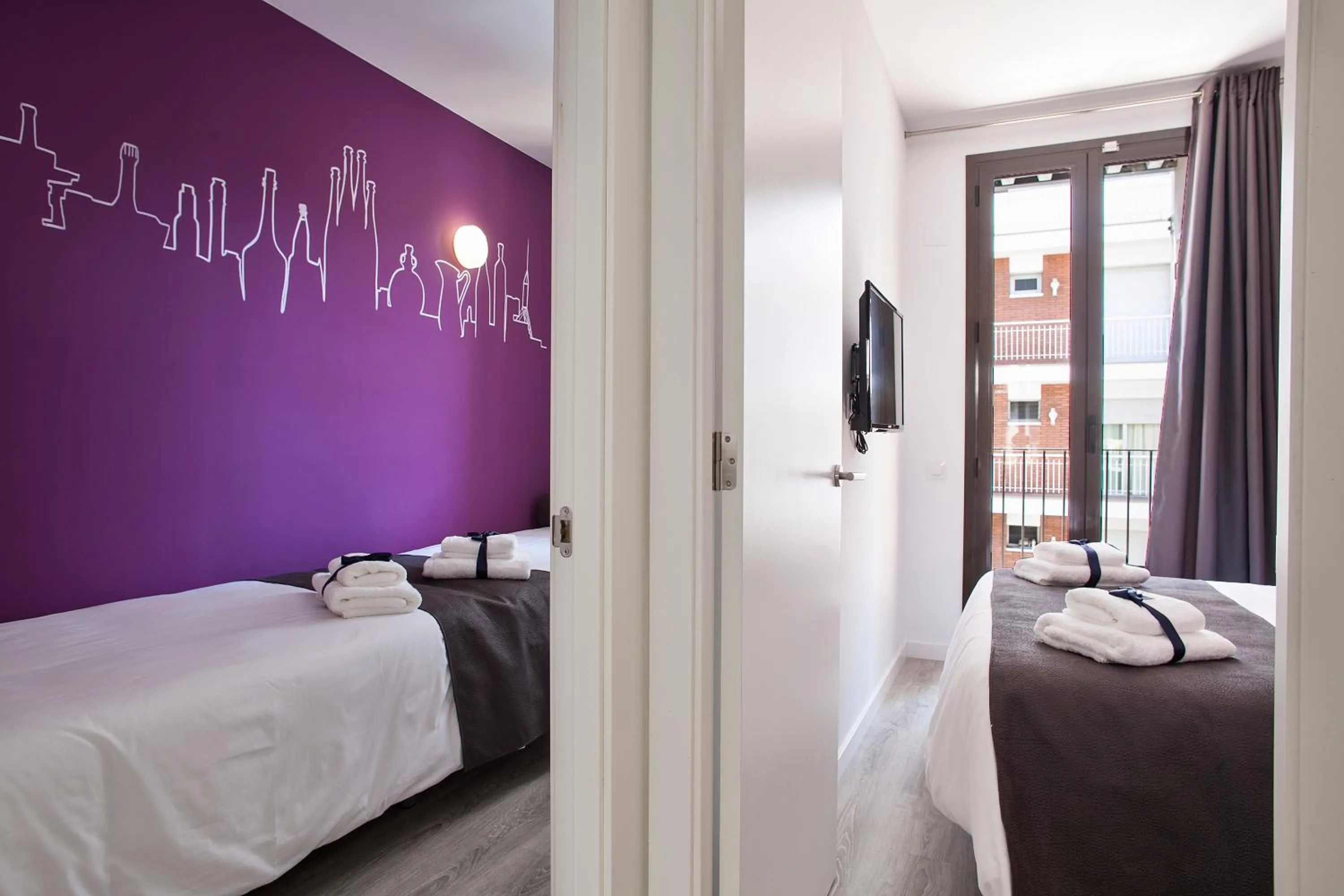 Bedroom, Bed in Habitat Apartments ADN