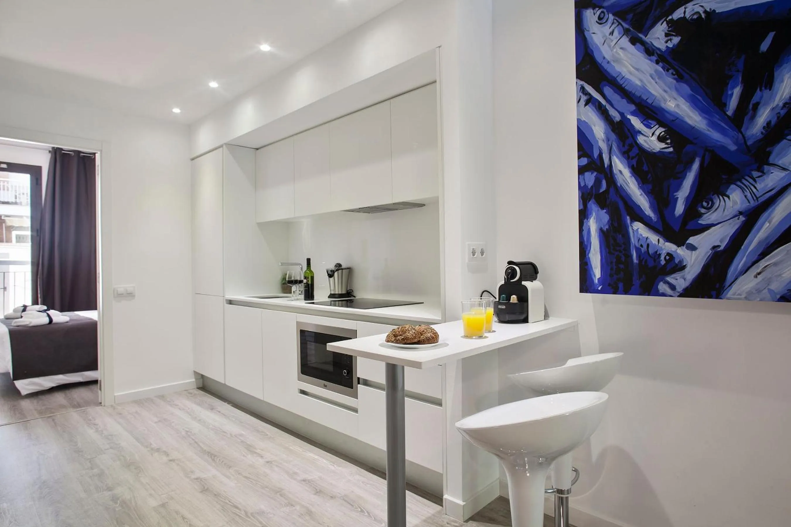 Kitchen or kitchenette in Habitat Apartments ADN