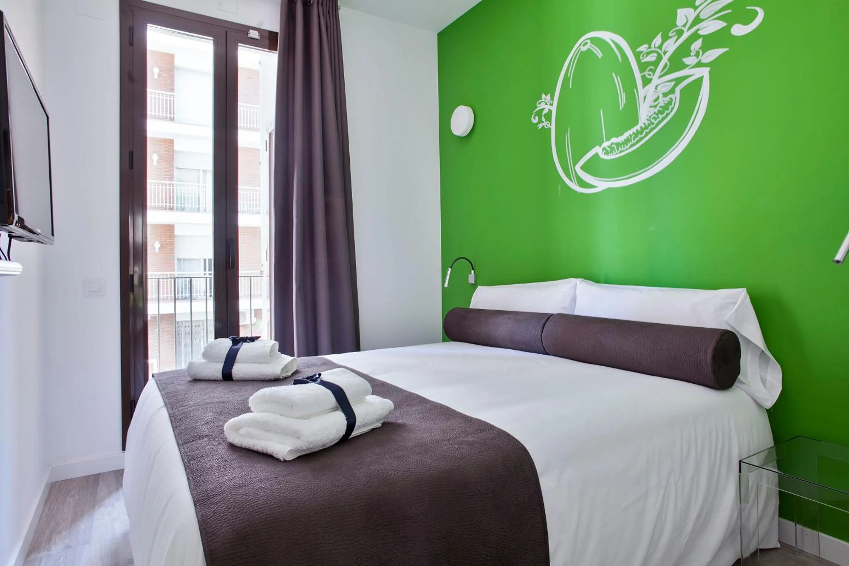 Bedroom, Bed in Habitat Apartments ADN