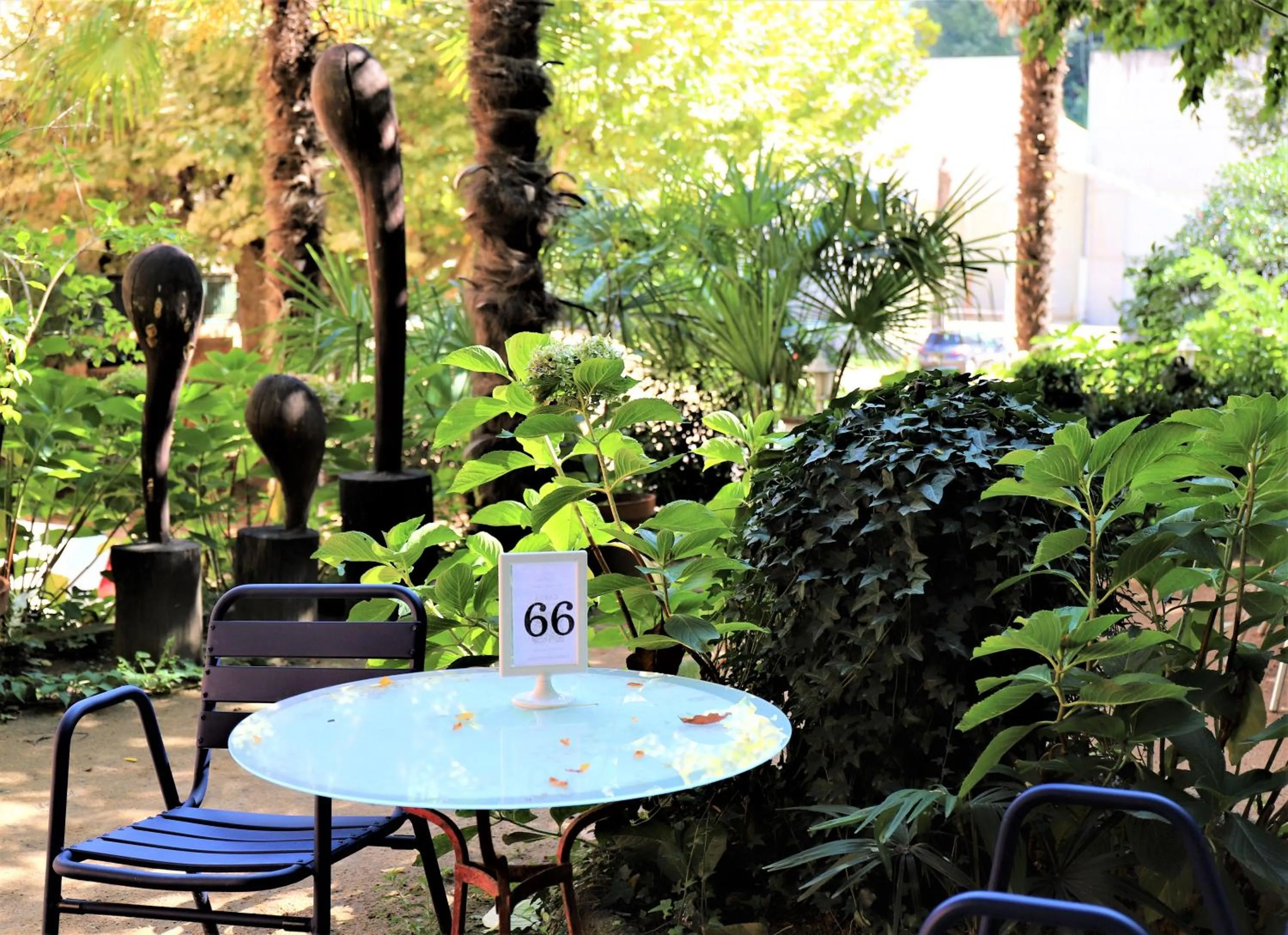 Garden in Hostal Montsoliu