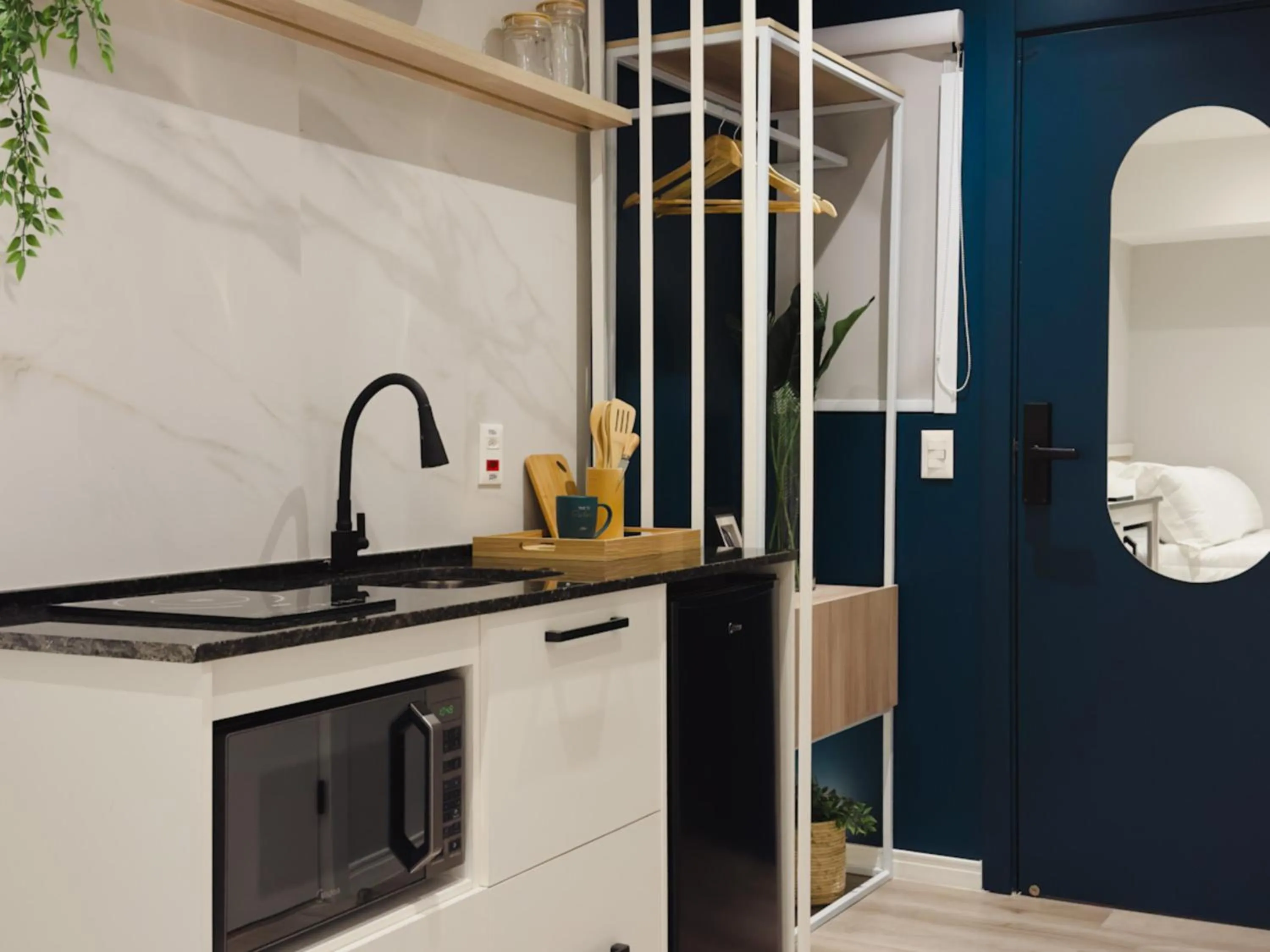 Kitchen or kitchenette in Apê Pátio Paulista