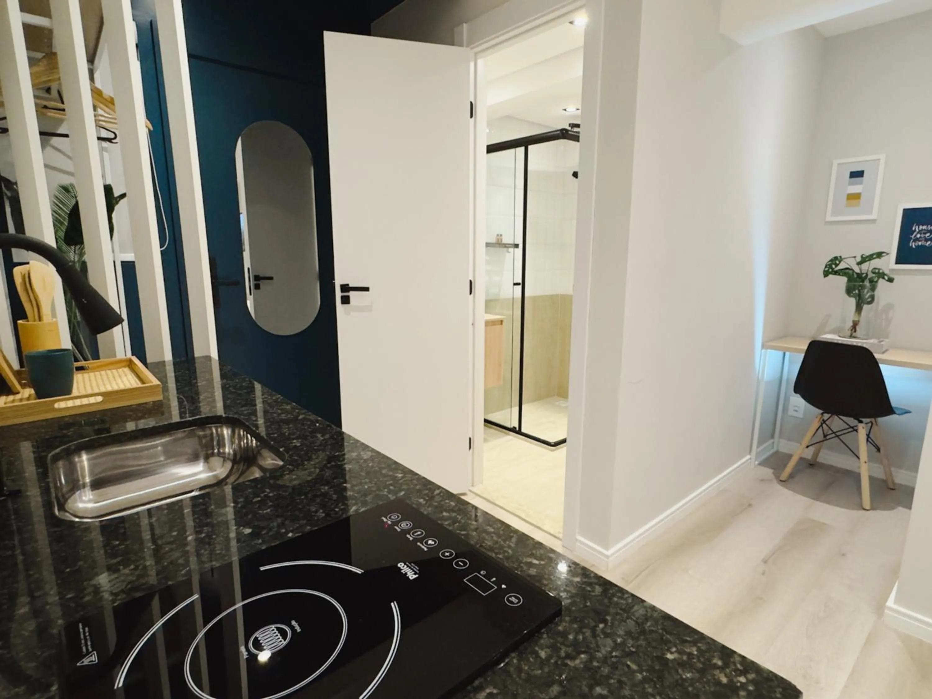 Kitchen or kitchenette in Apê Pátio Paulista