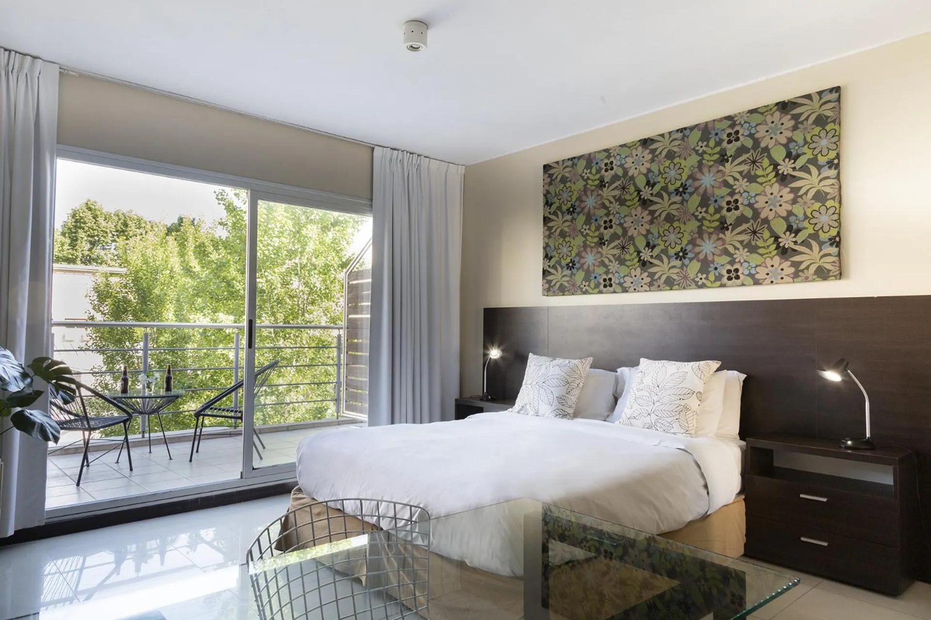 Balcony/Terrace, Bed in Feel Buenos Aires Apartments