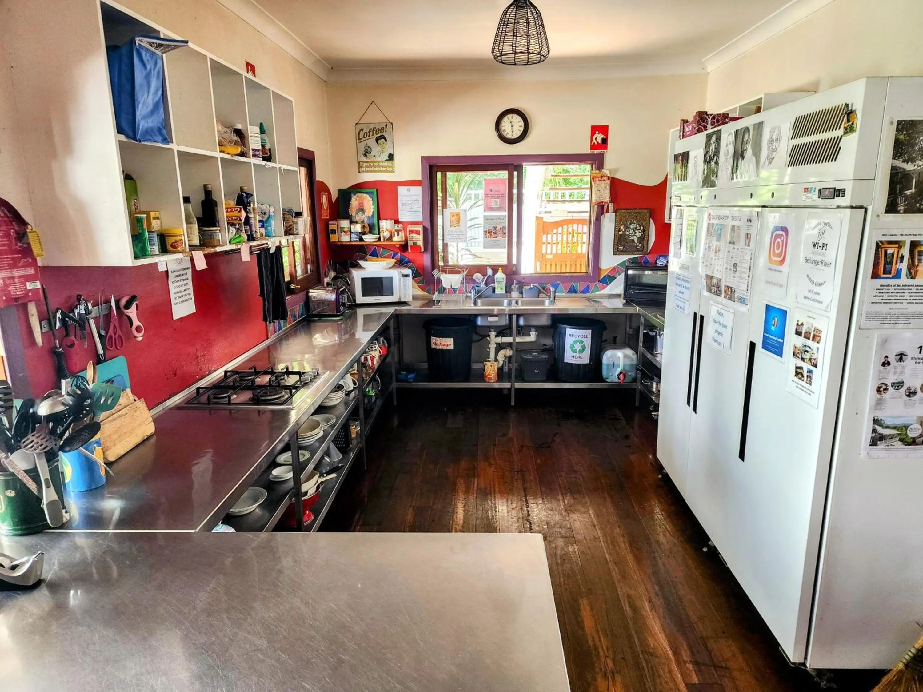 kitchen in Bellingen Belfry Guesthouse