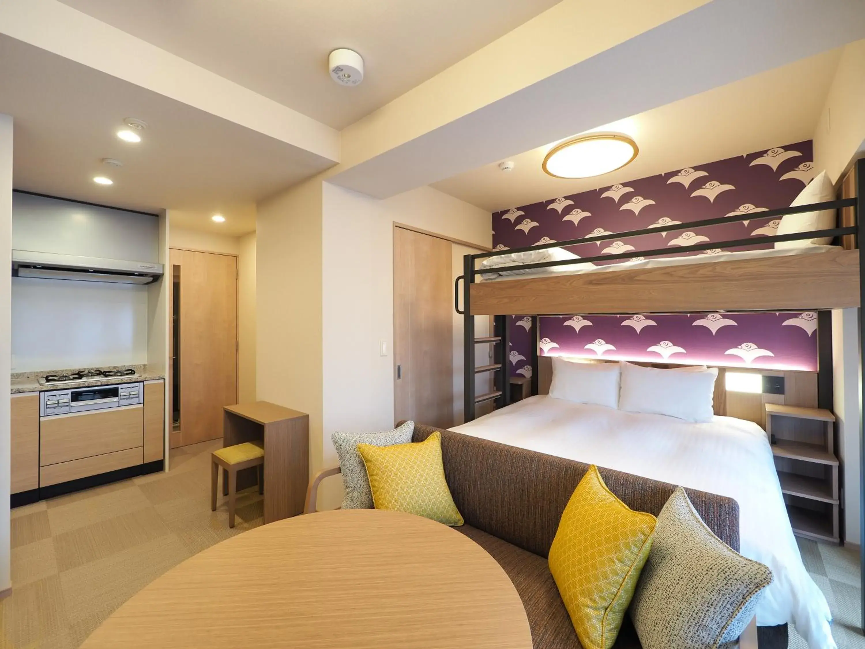 Double Room with a Loft Bed and Kitchen and Washing Machine - single occupancy in HIYORI Stay Kyoto Kamogawa Double Room with a Loft Bed and Kitchen and Washing Machine - single occupancy in HIYORI Stay Kyoto Kamogawa