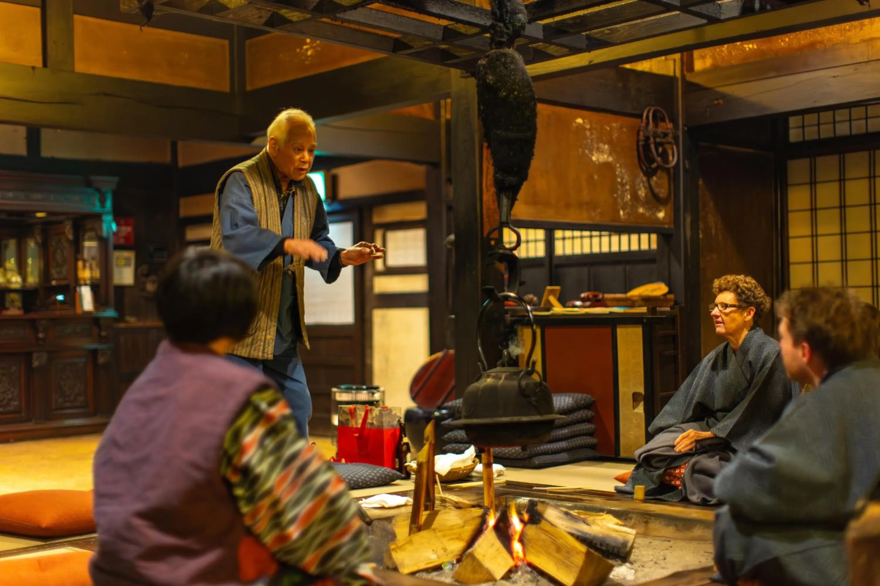 Evening entertainment in Wanosato