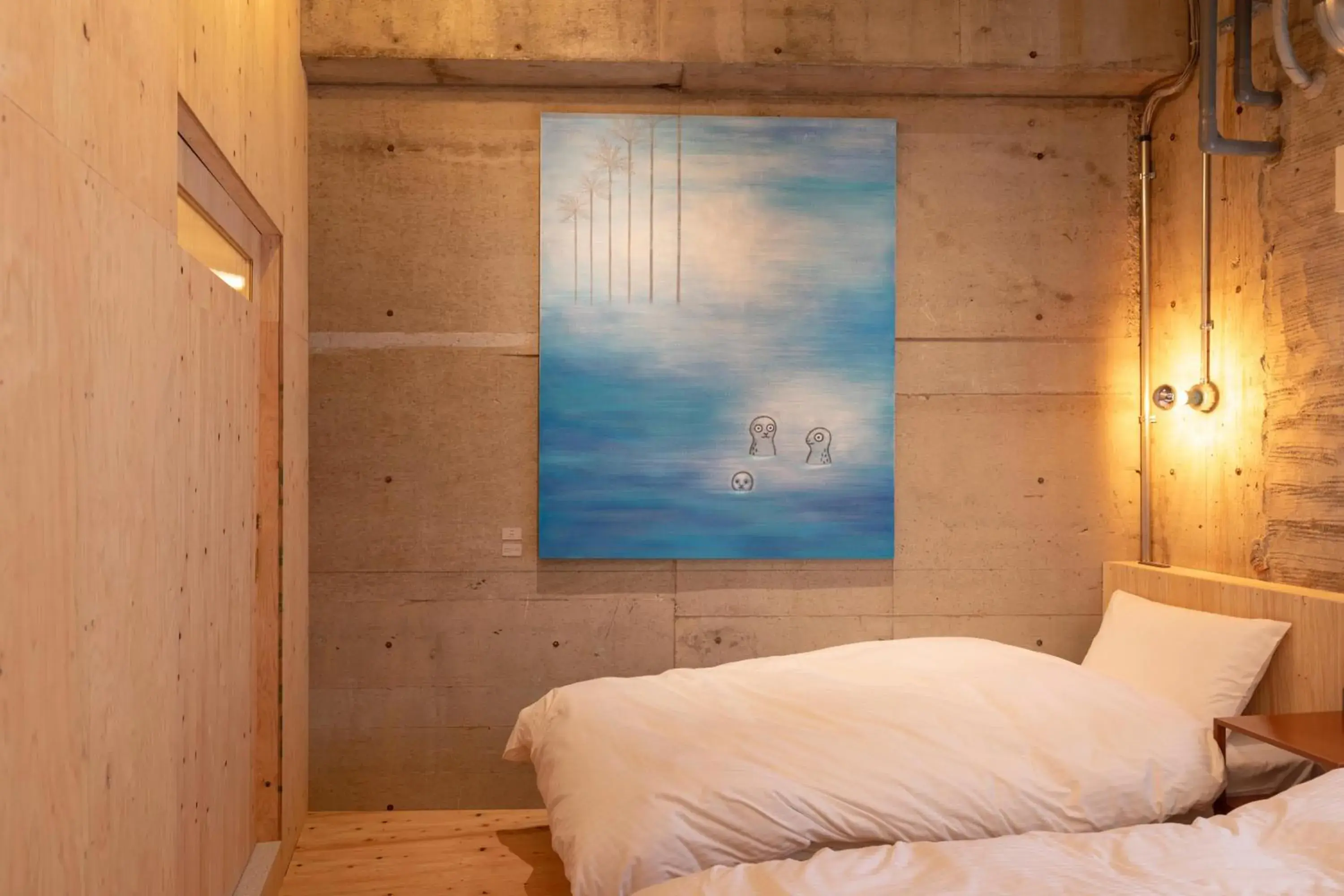 Bed in HAJIMARI Beppu Bed in HAJIMARI Beppu