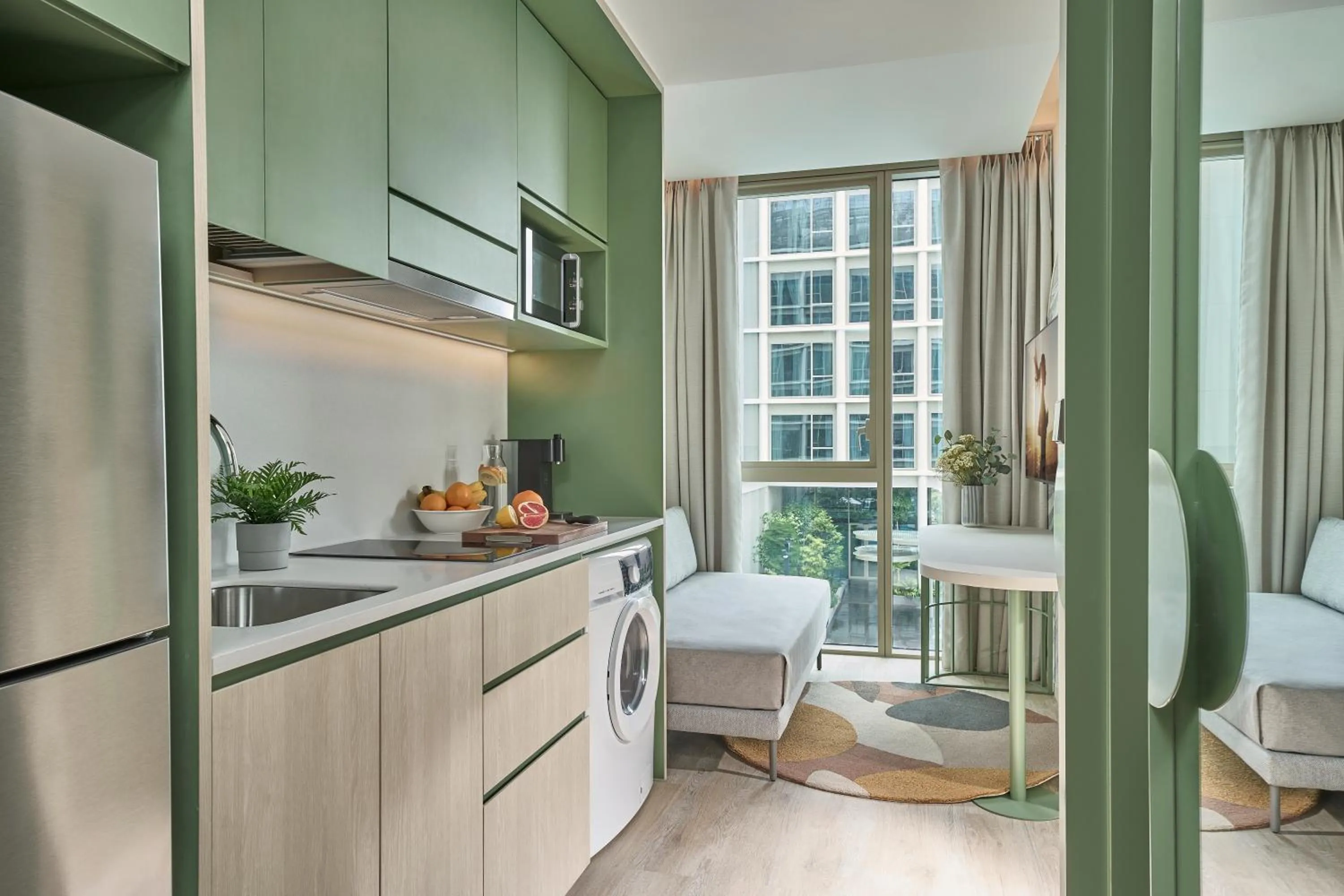 Kitchen or kitchenette in Citadines Science Park Singapore