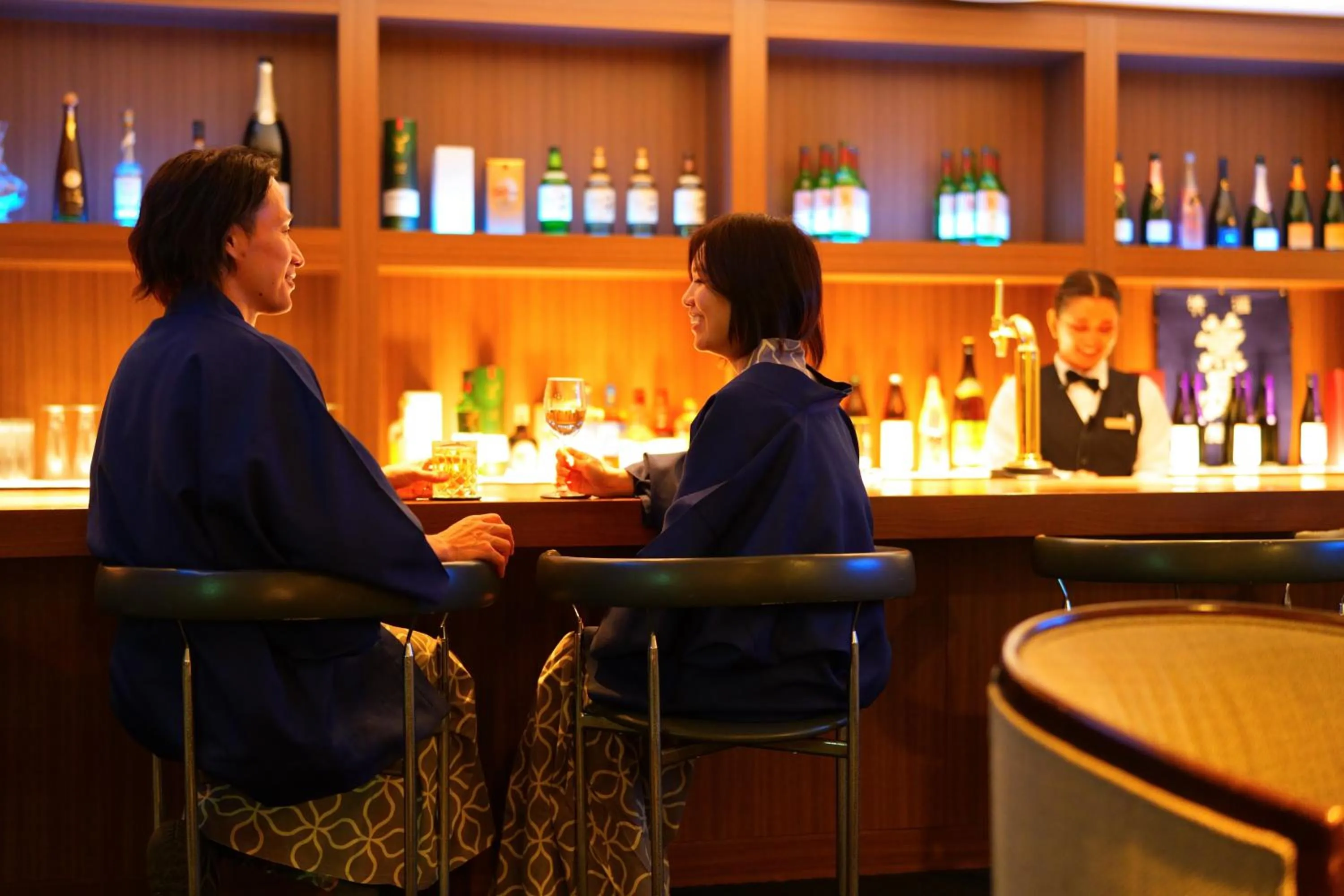 Lounge or bar in Spa and Resort Hotel Solage Oita Hiji Beppuwan