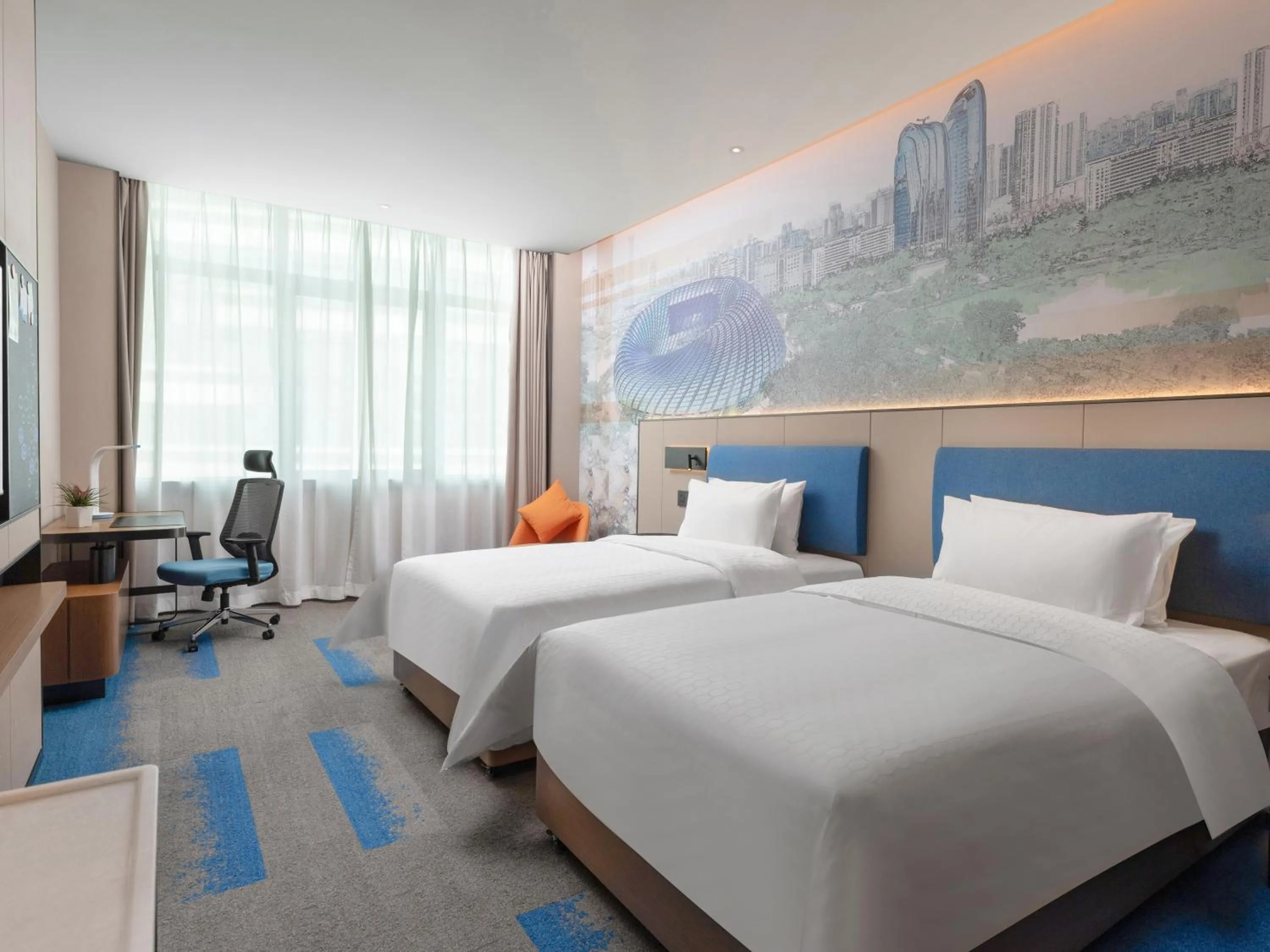 Bed in Hampton by Hilton Beijing Bird's Nest