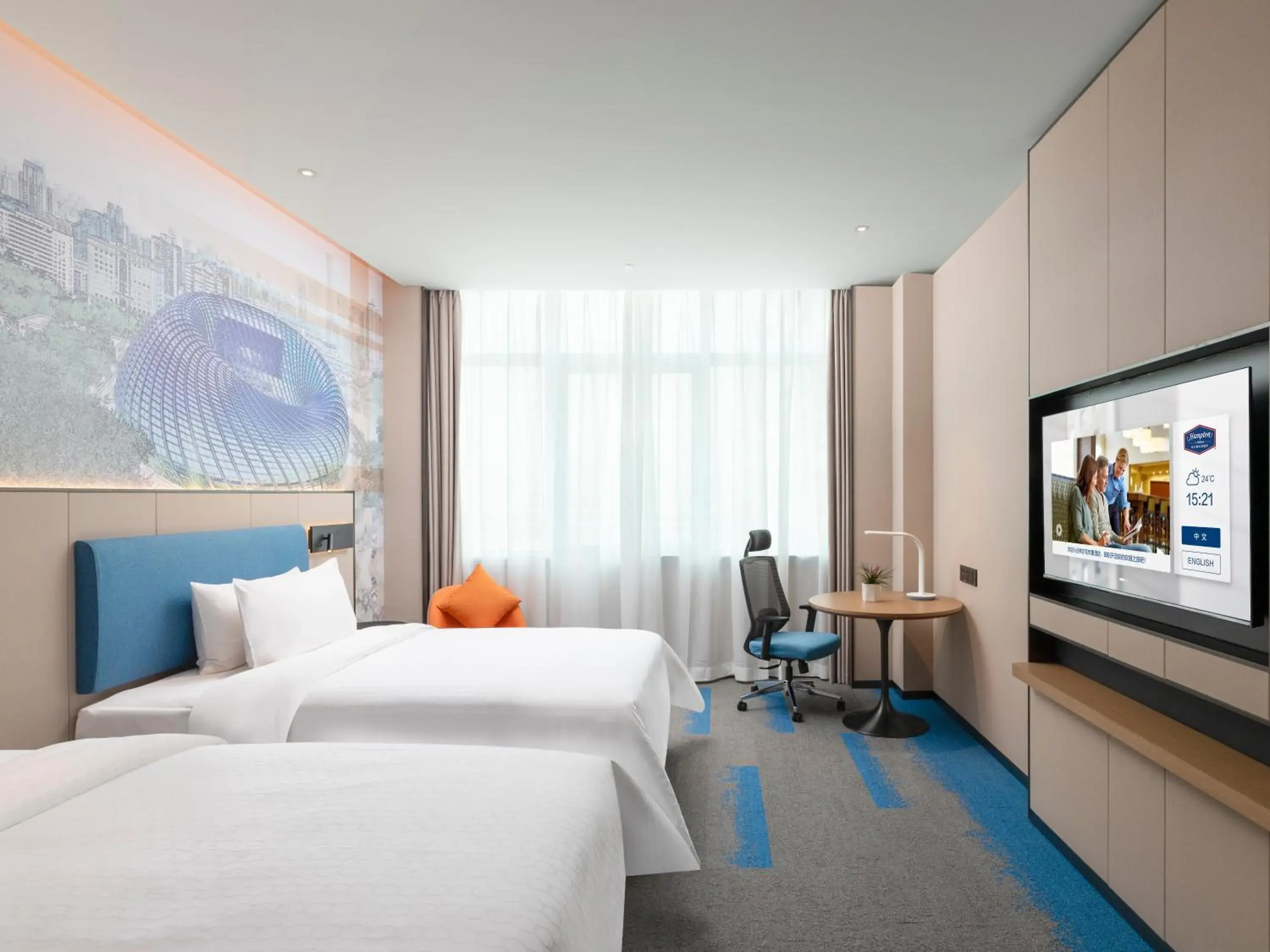 Superior Double Room in Hampton by Hilton Beijing Bird's Nest Superior Double Room in Hampton by Hilton Beijing Bird's Nest