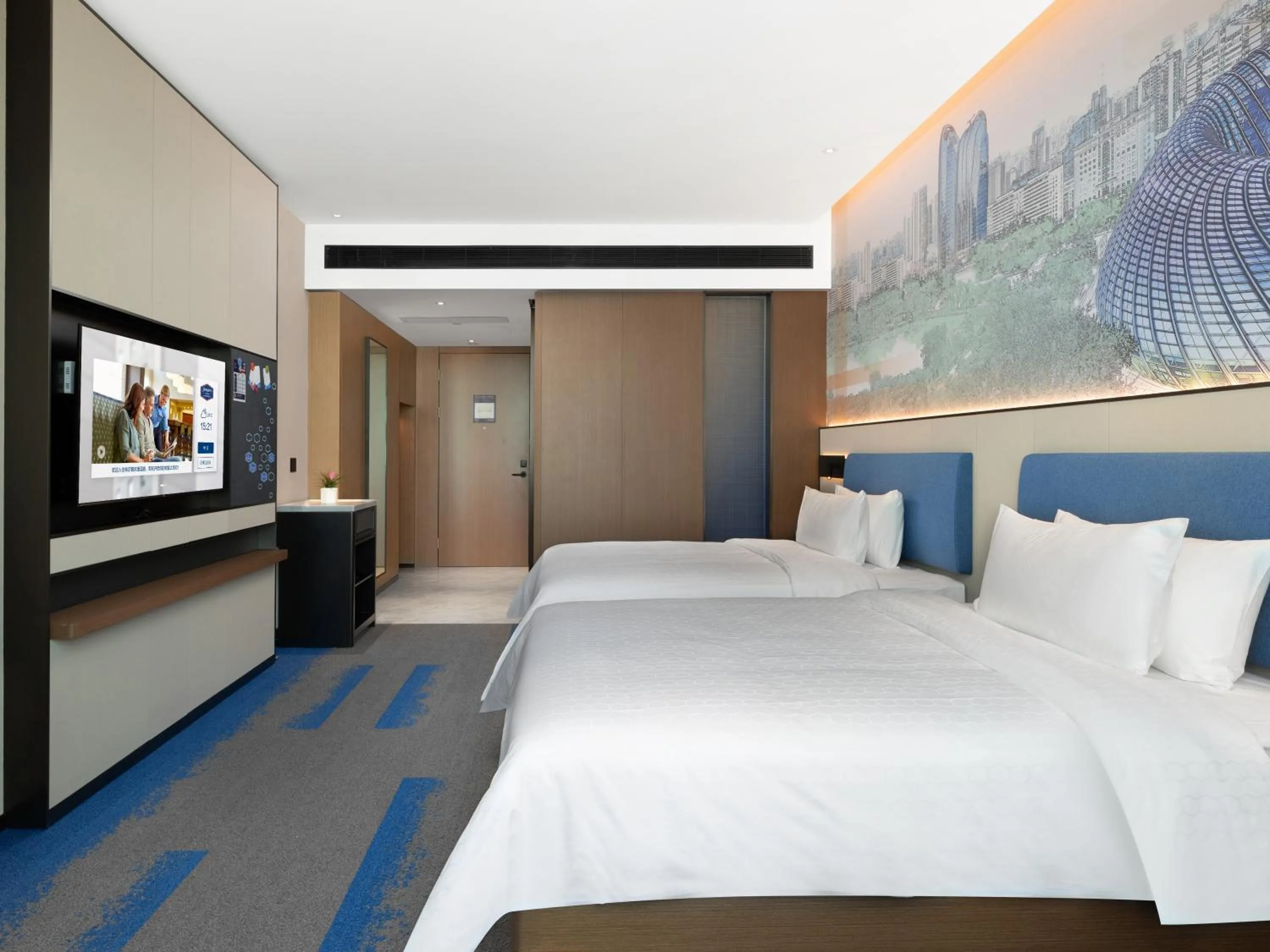 Bed in Hampton by Hilton Beijing Bird's Nest