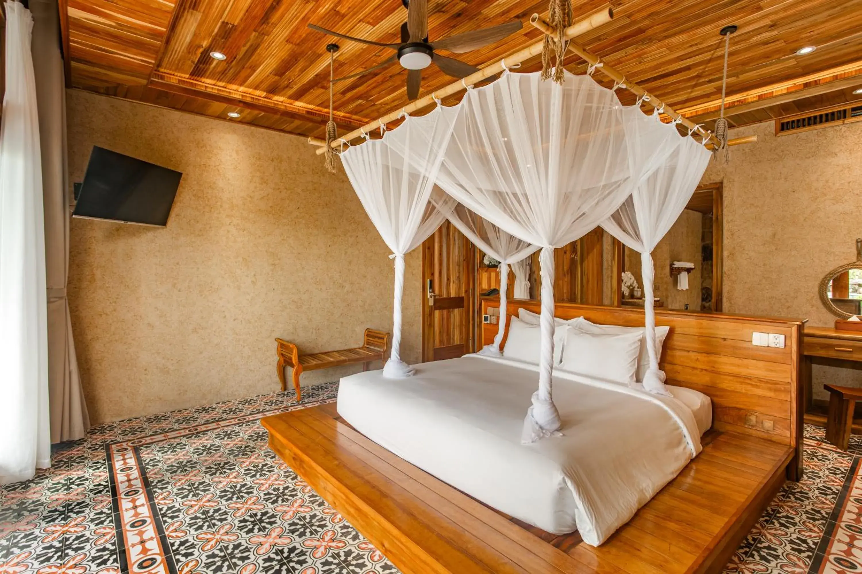 TV and multimedia, Bed in Grand Ocean Bay Resort Phu Quoc TV and multimedia, Bed in Grand Ocean Bay Resort Phu Quoc