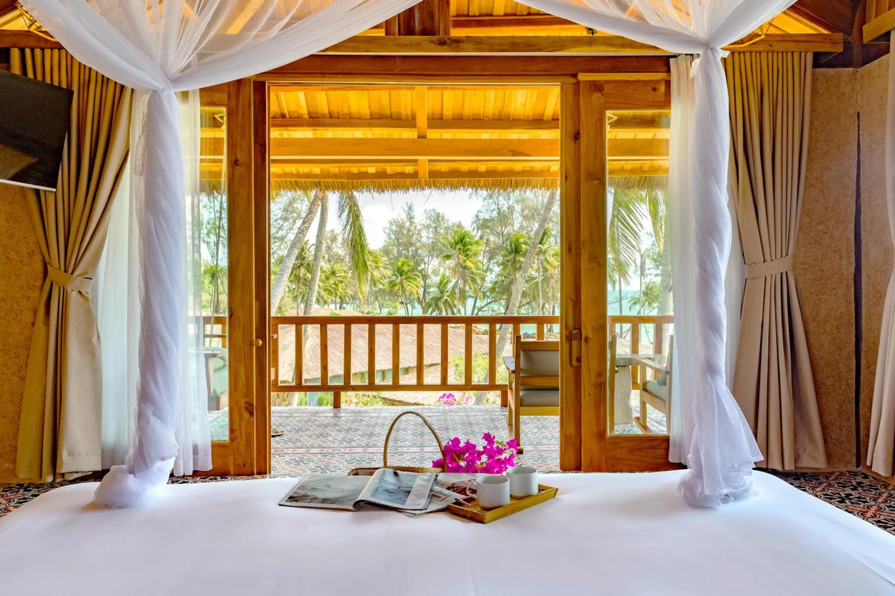 View (from property/room), Bed in Grand Ocean Bay Resort Phu Quoc