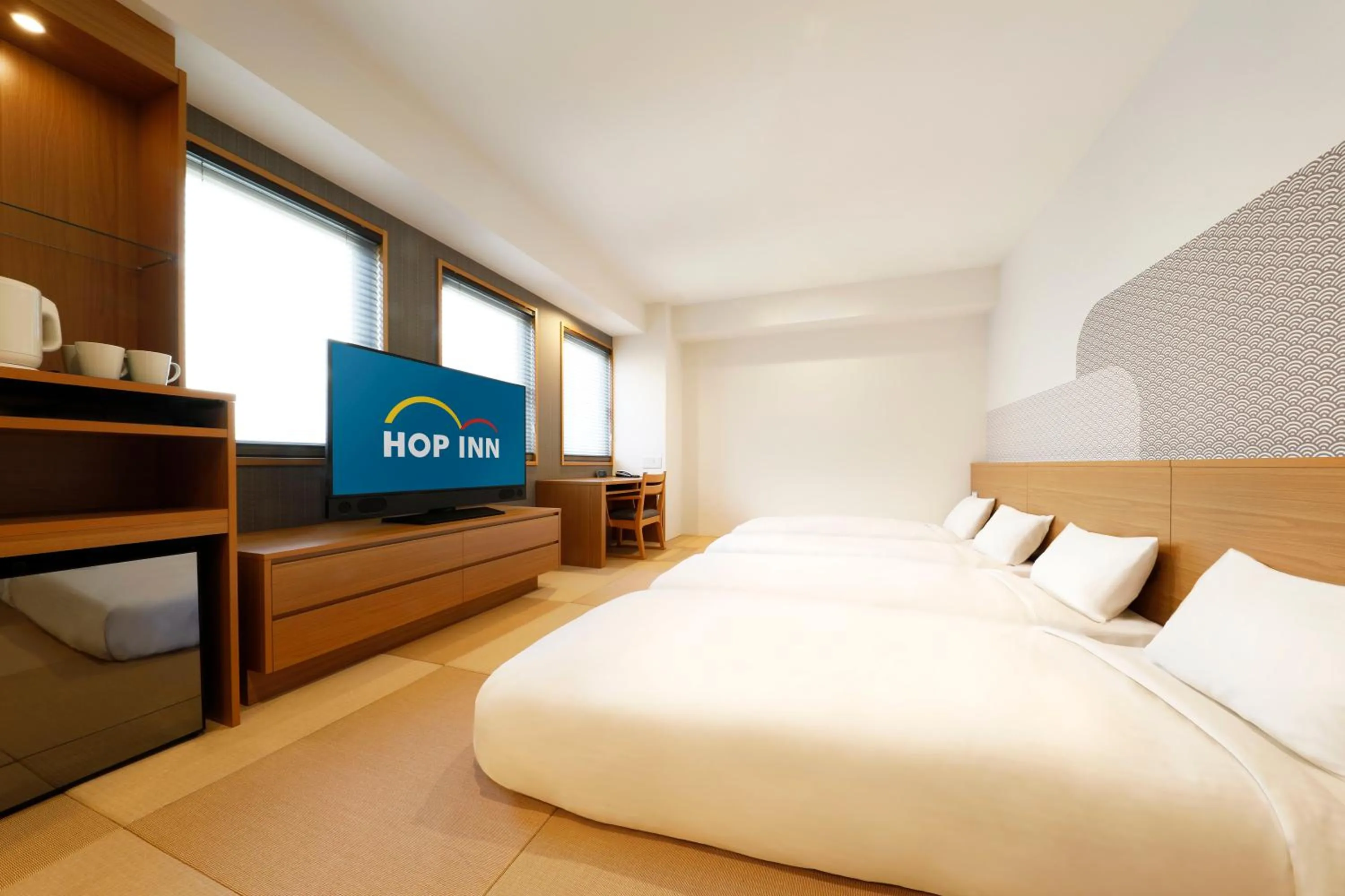 Bed in Hop Inn Kyoto Shijo Omiya