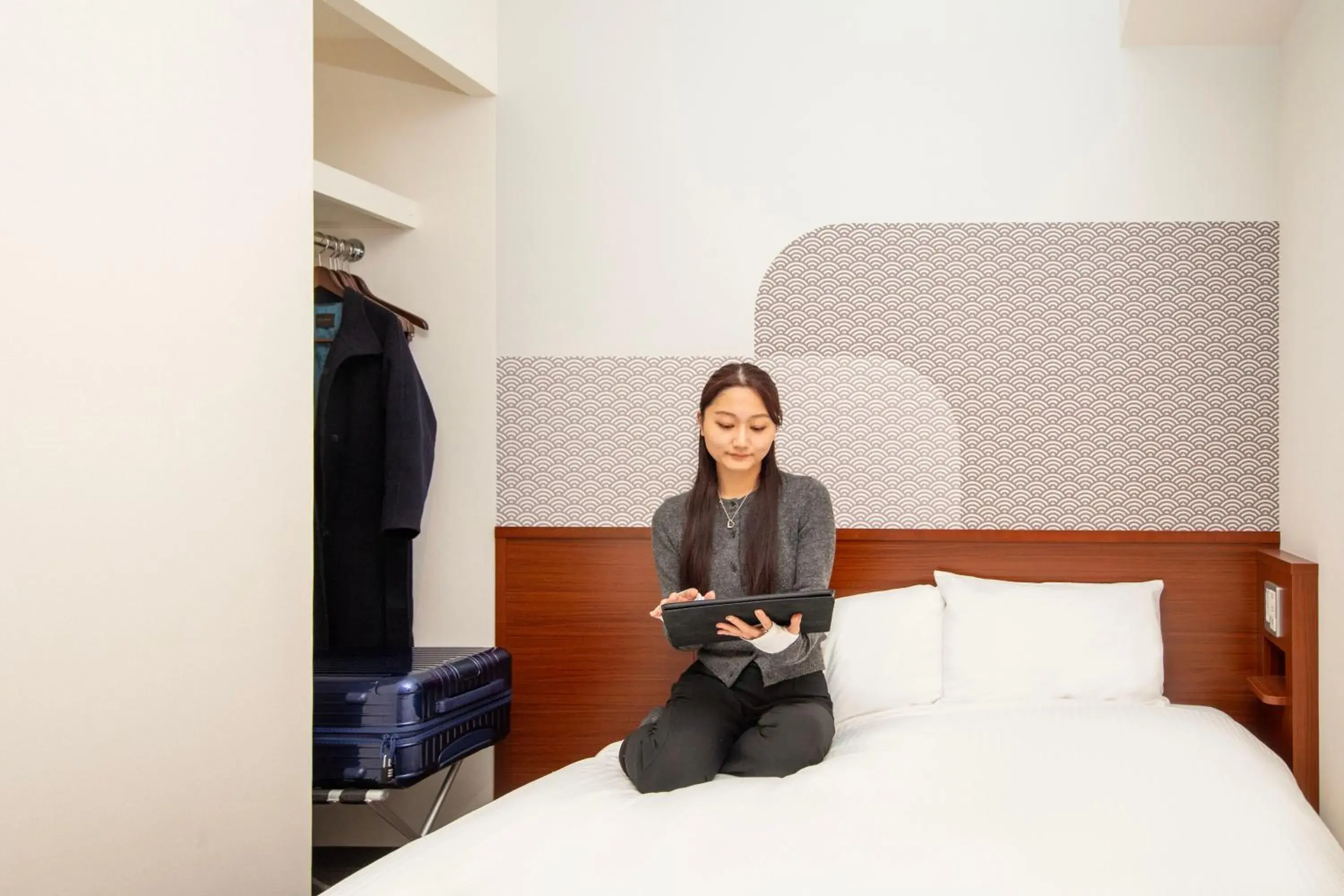 Bed in Hop Inn Kyoto Shijo Omiya Bed in Hop Inn Kyoto Shijo Omiya