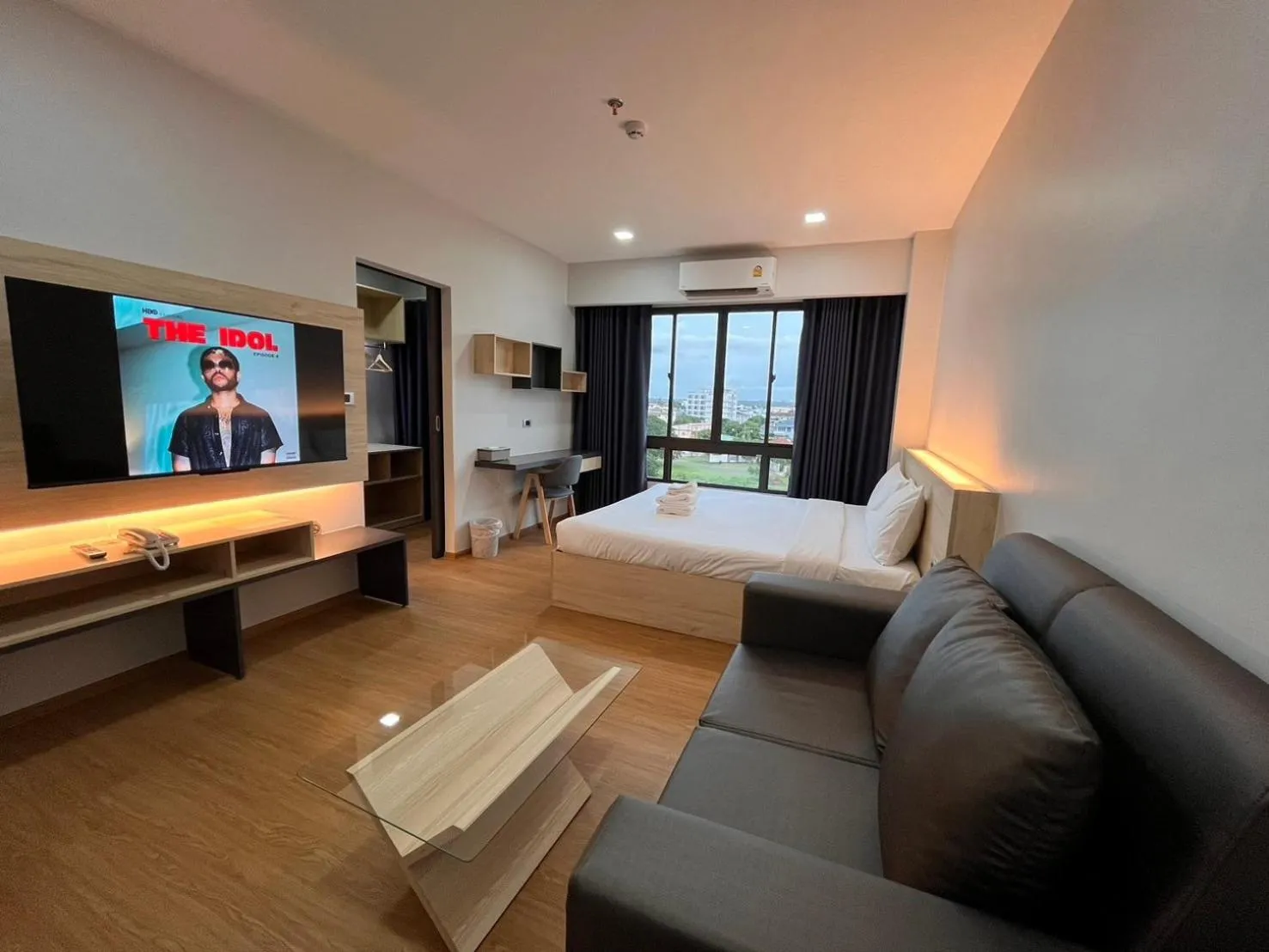 Bed in JIA HAUS Hotel Apartment